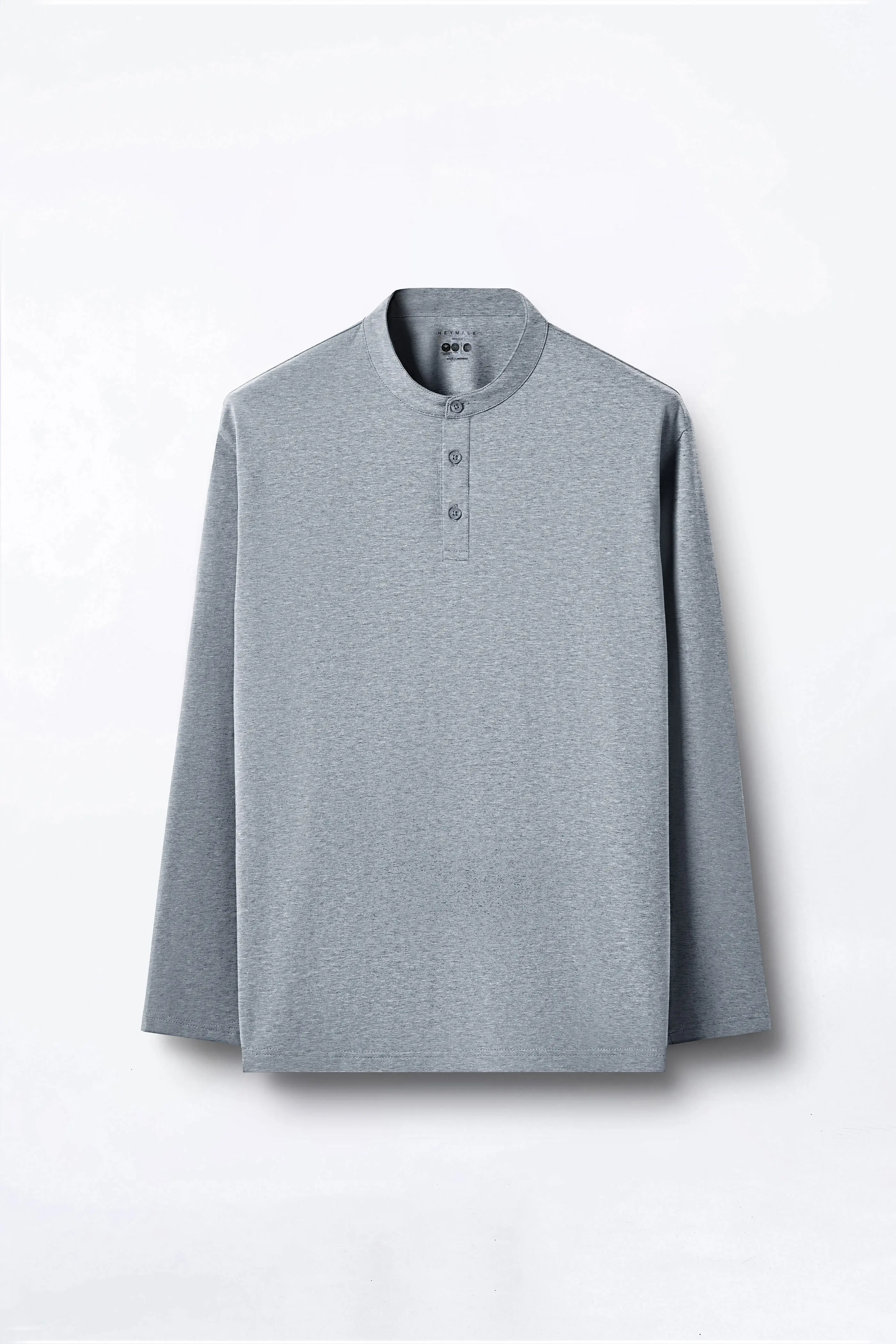 Easey Henley Tees Light Grey