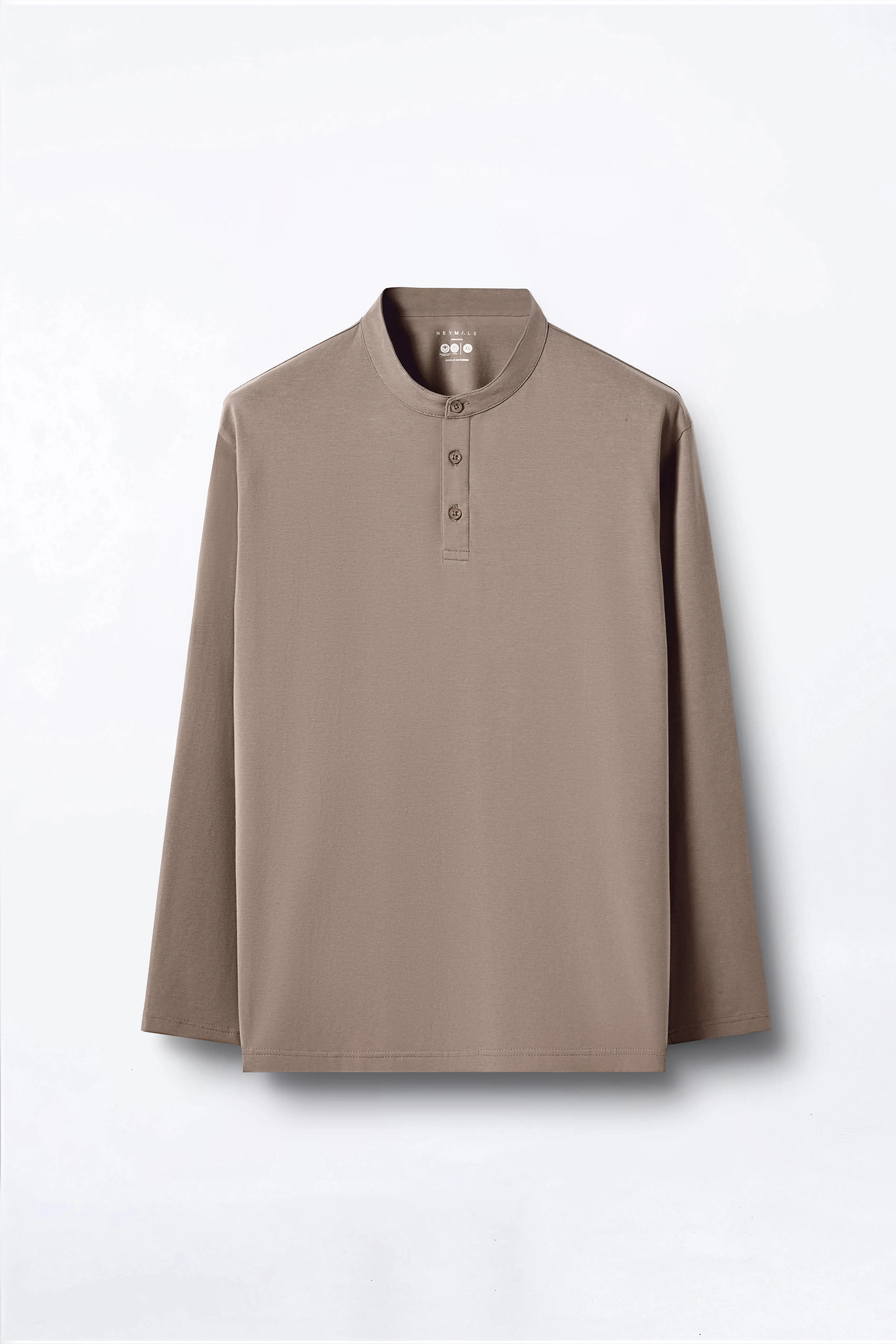 Easey Henley Tees Brown