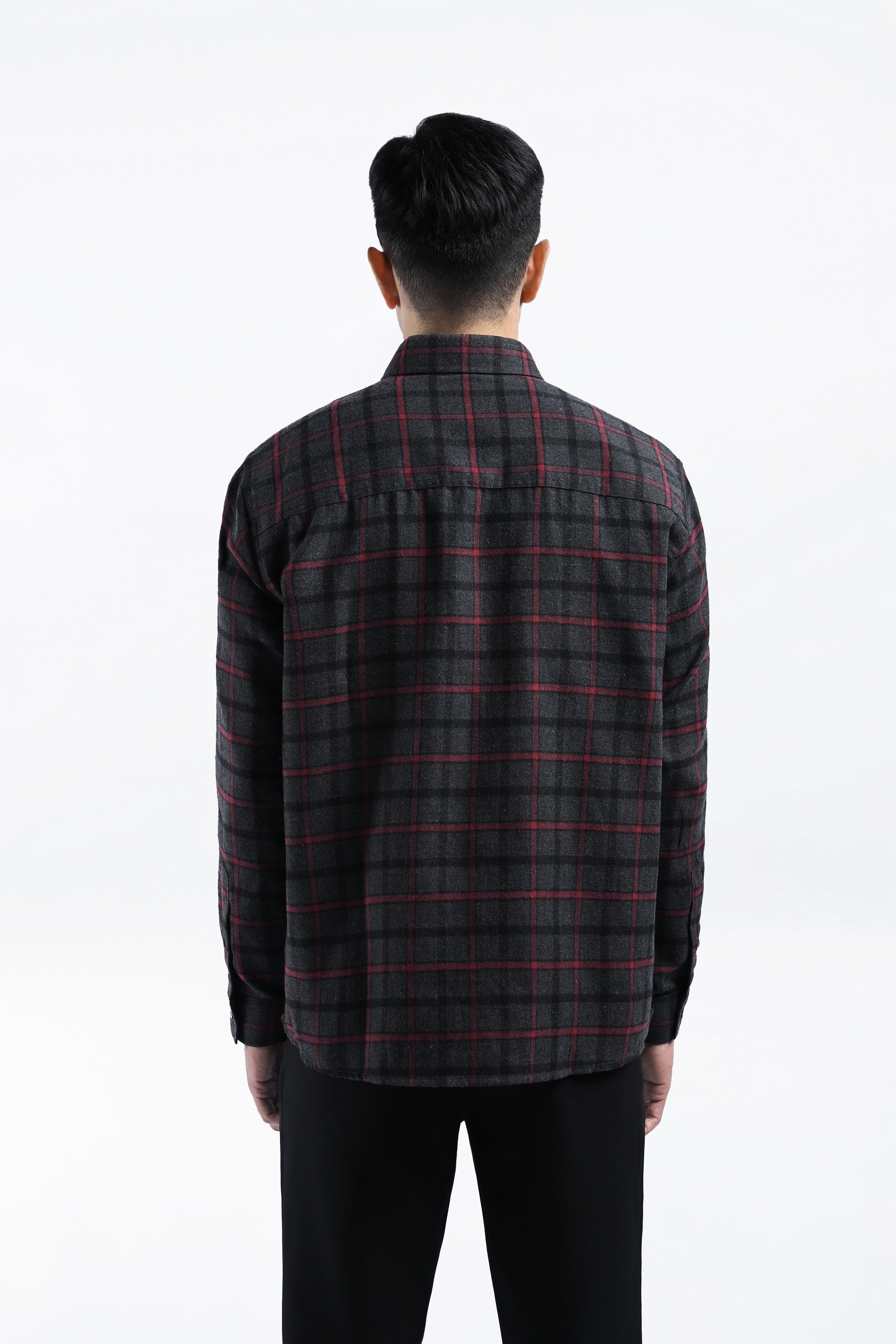Alven Flannel Shirt Charcoal