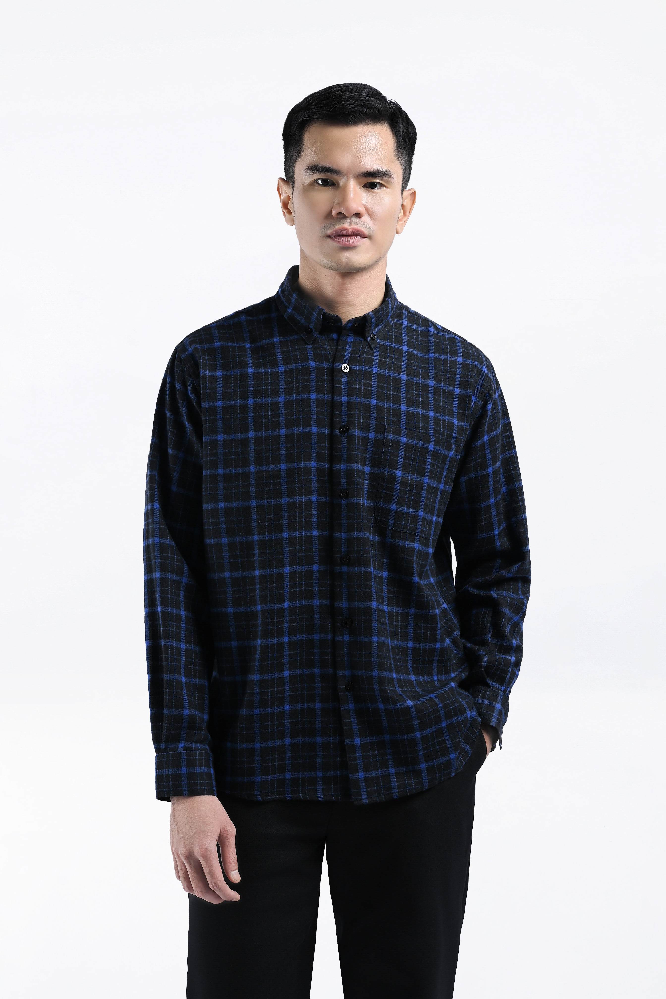Alven Flannel Shirt Blue