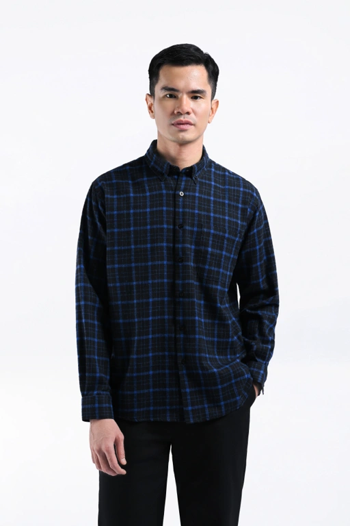 Image of Alven Flannel Shirt Blue