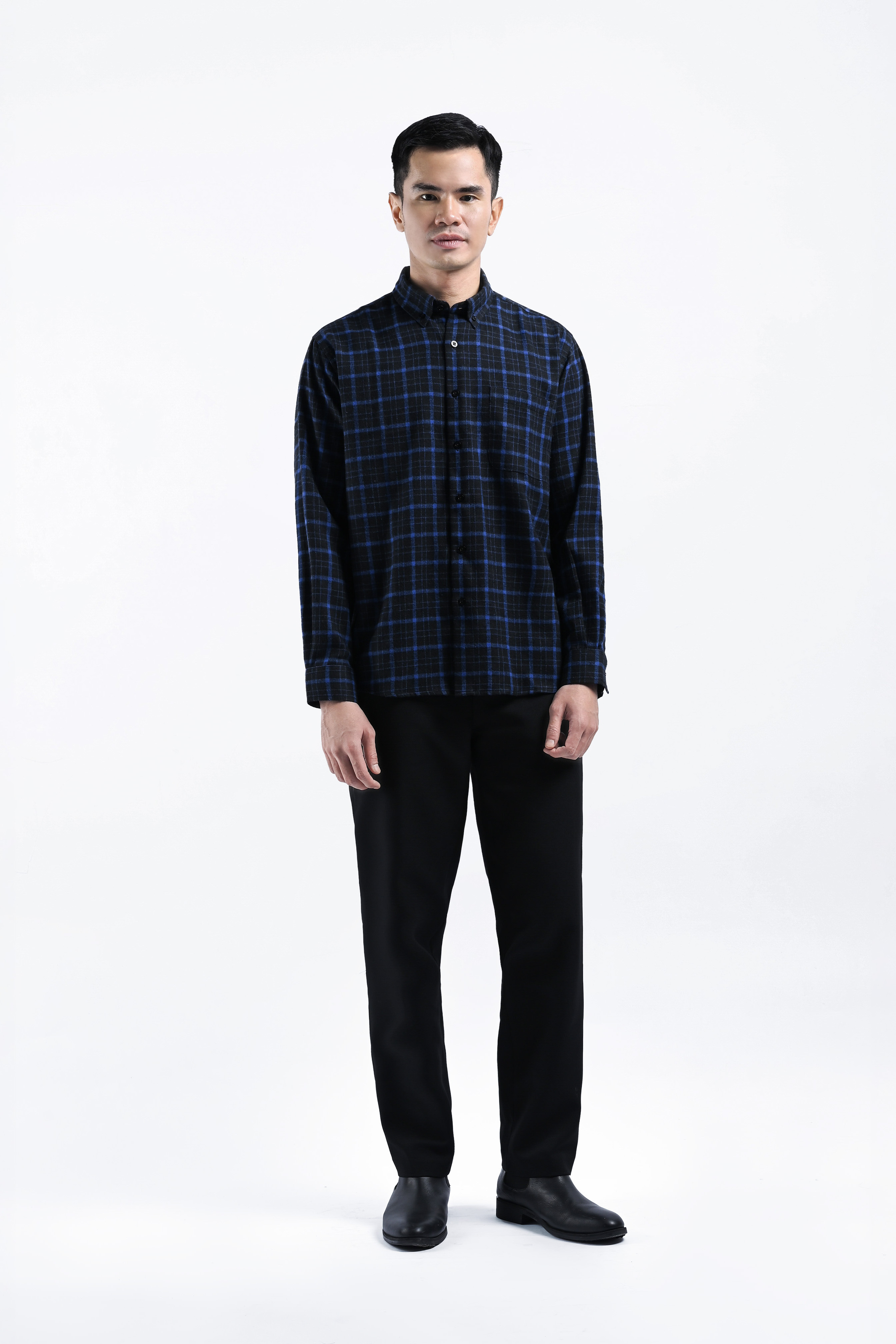 Alven Flannel Shirt Blue