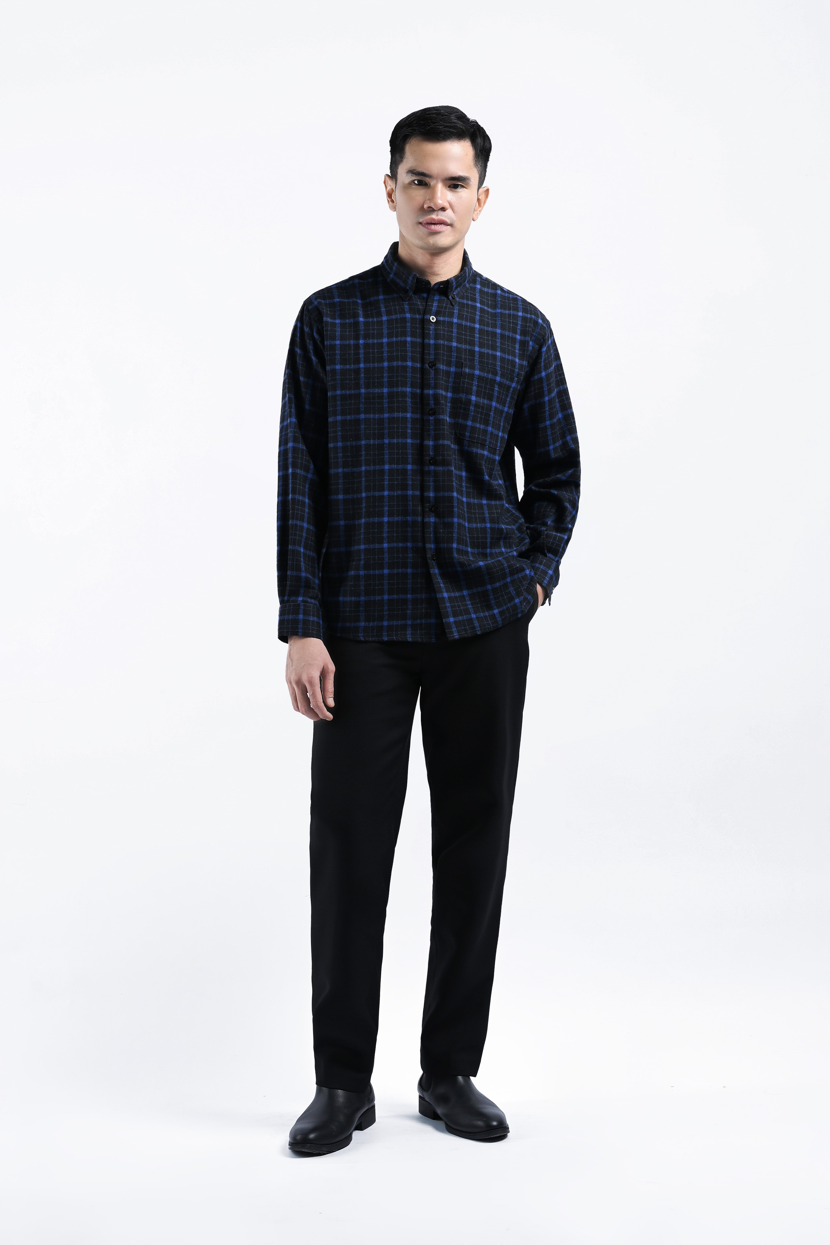 Alven Flannel Shirt Blue