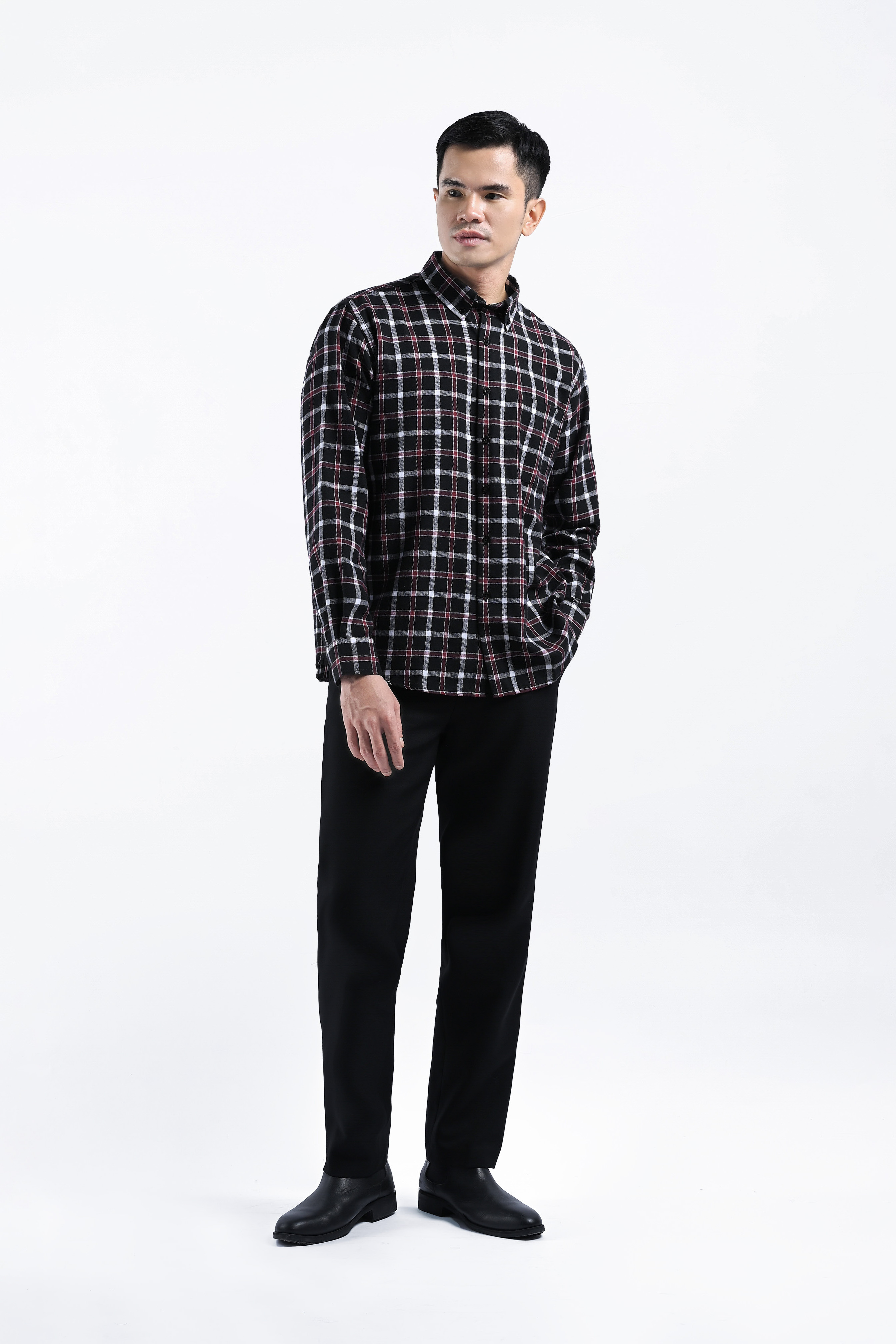Alven Flannel Shirt Red