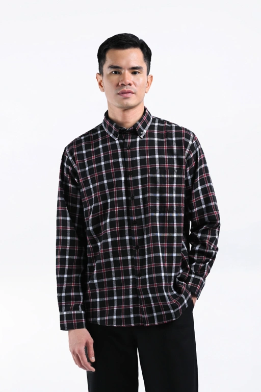 Image of Alven Flannel Shirt Red