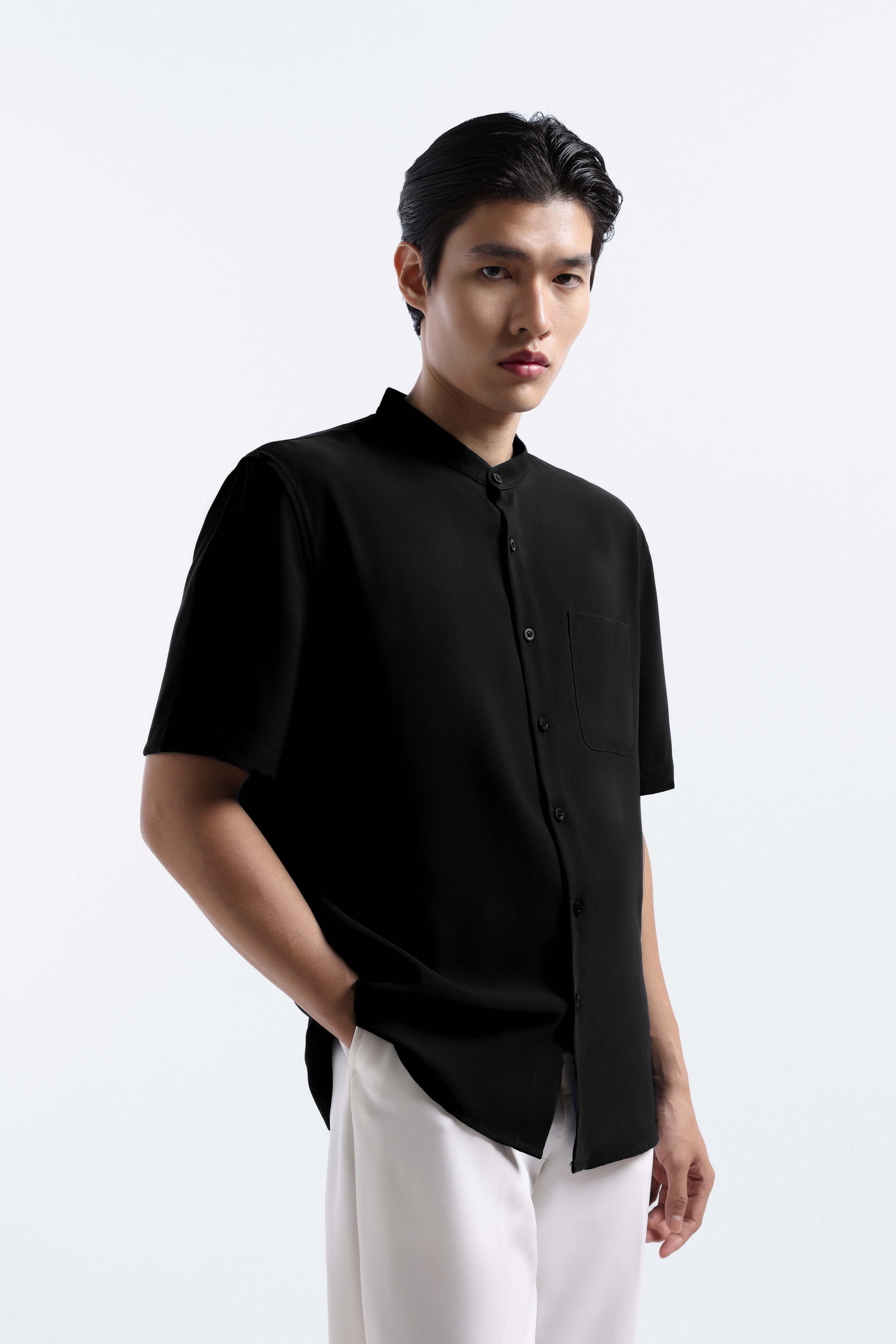 Uvard Shirt Short Sleeve Black