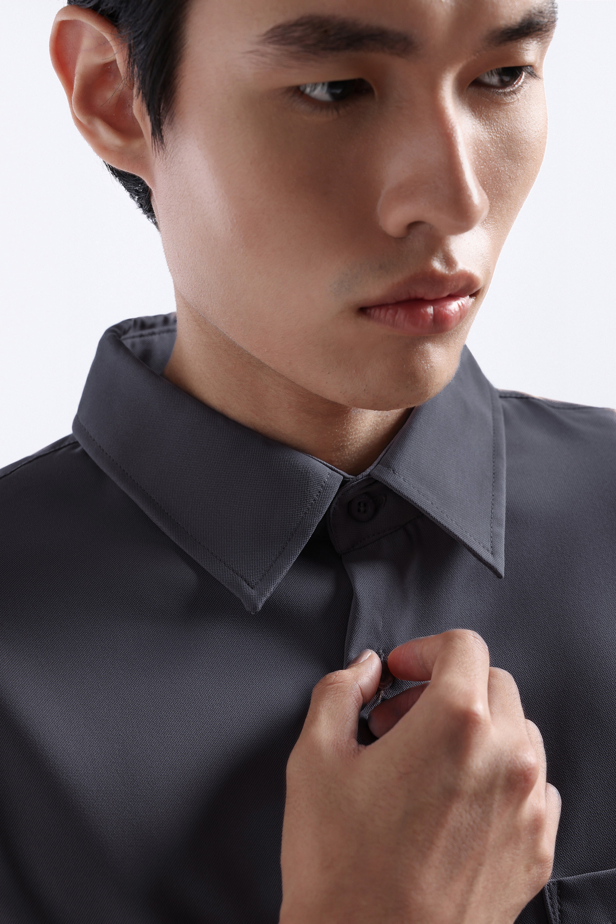 Uvard Shirt Long Sleeve Dark Grey