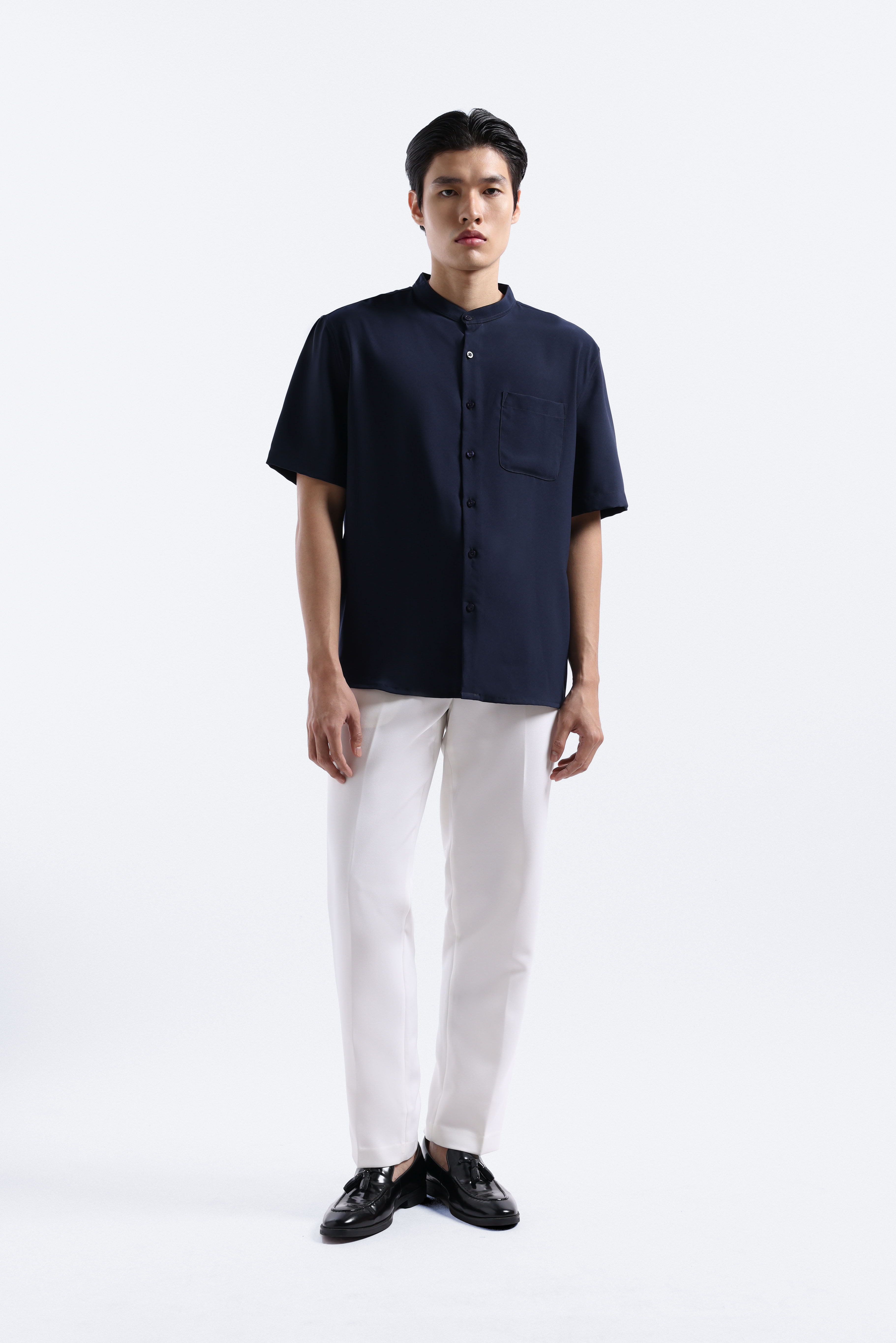 Uvard Shirt Short Sleeve Navy