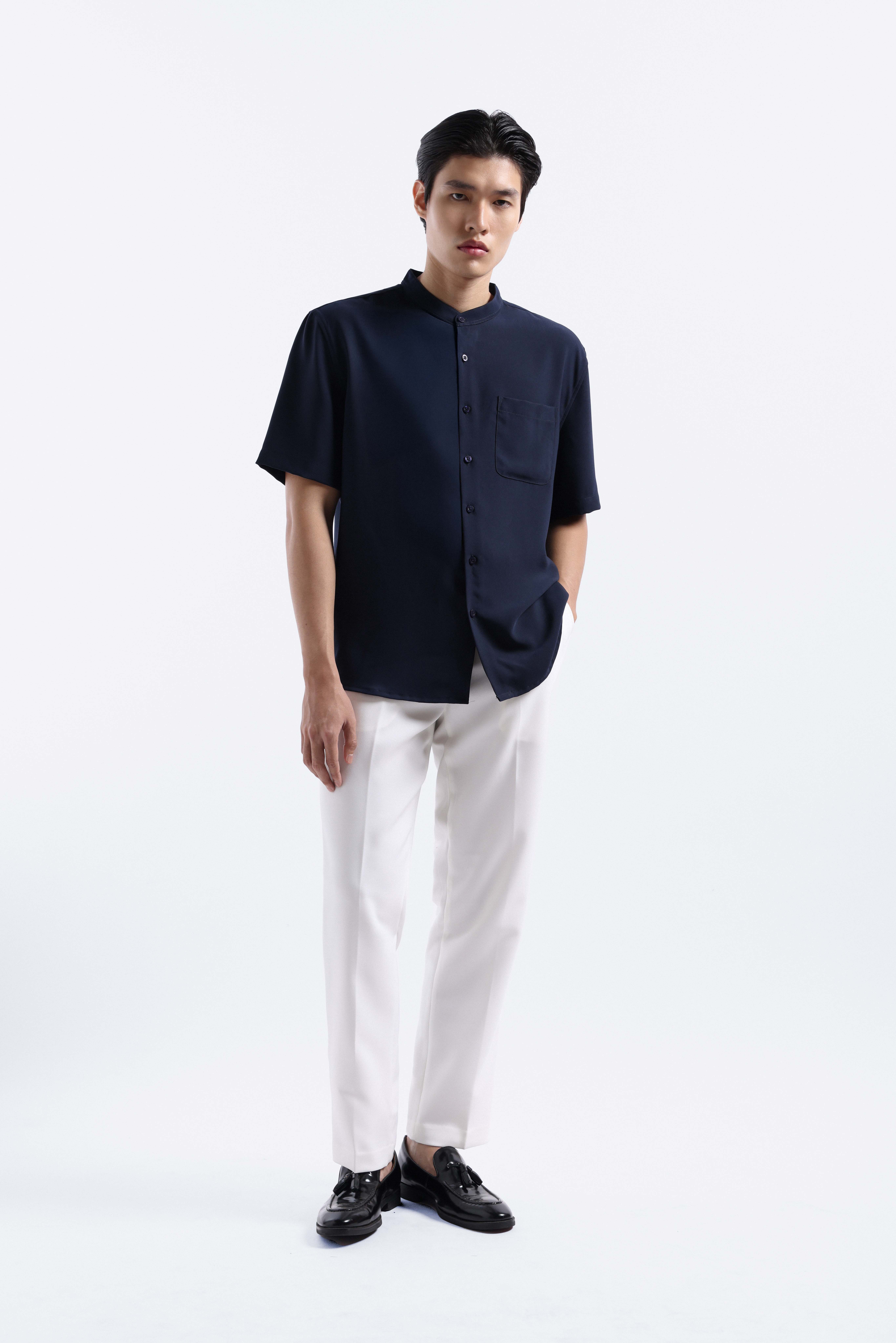 Uvard Shirt Short Sleeve Navy