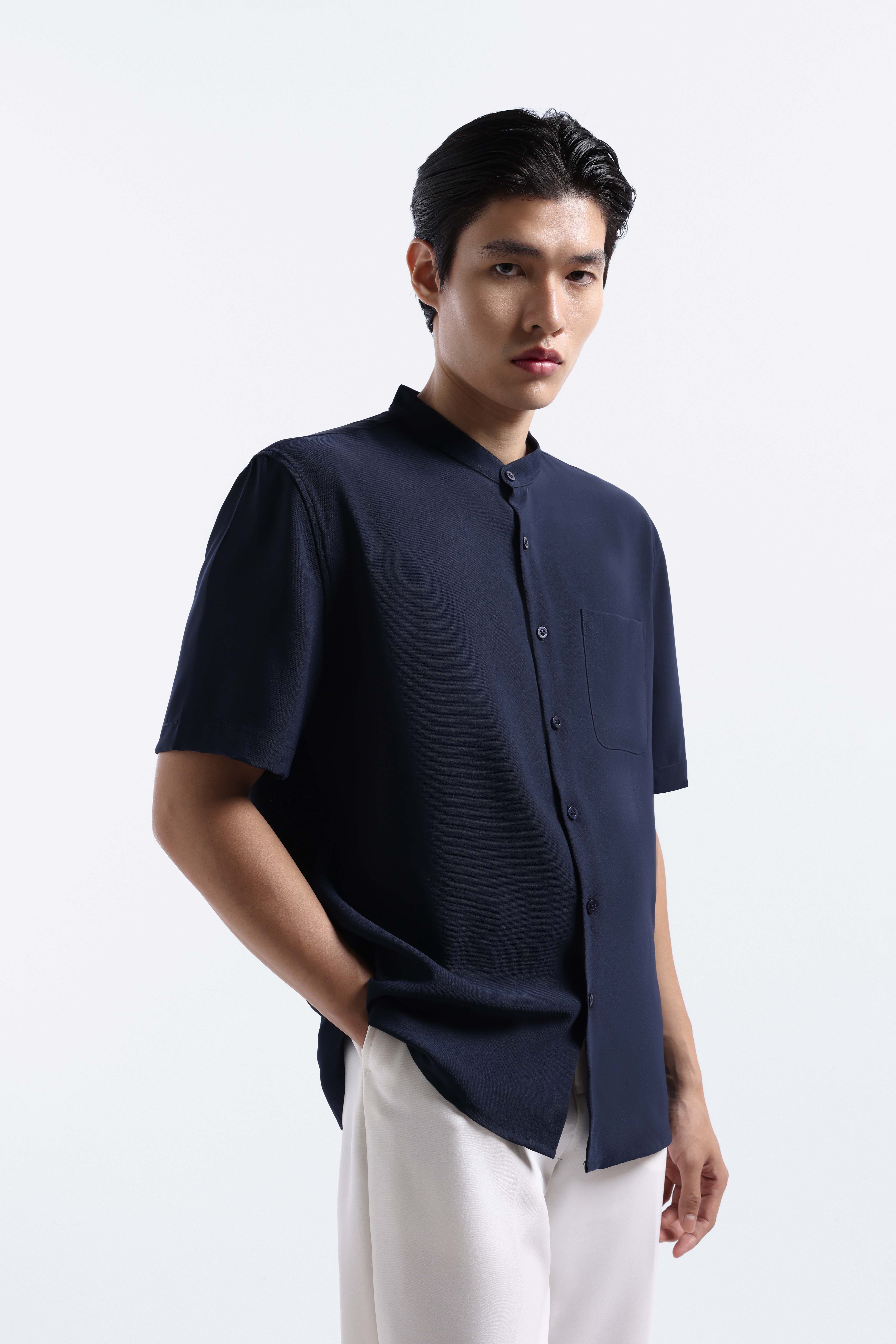 Uvard Shirt Short Sleeve Navy