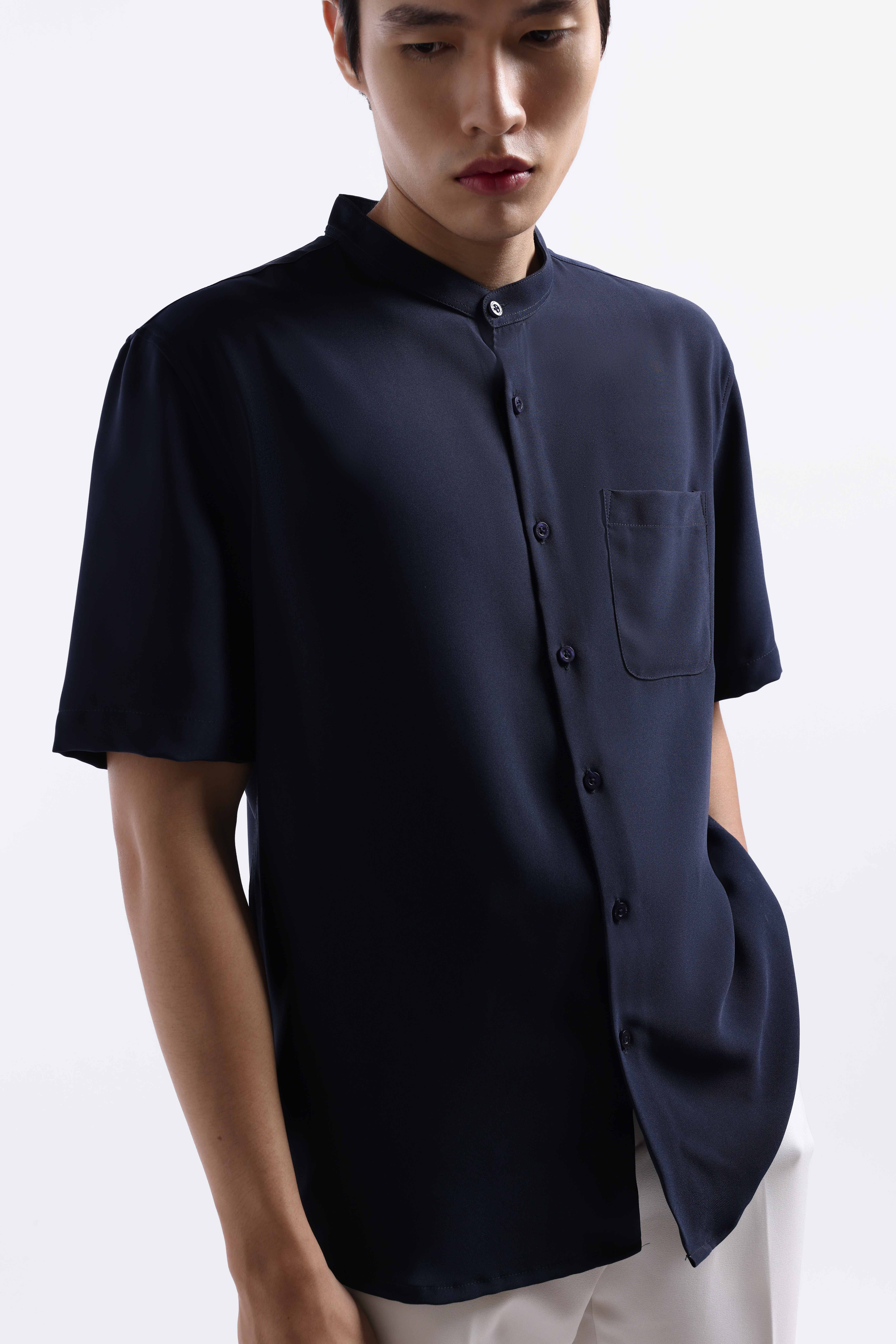 Uvard Shirt Short Sleeve Navy