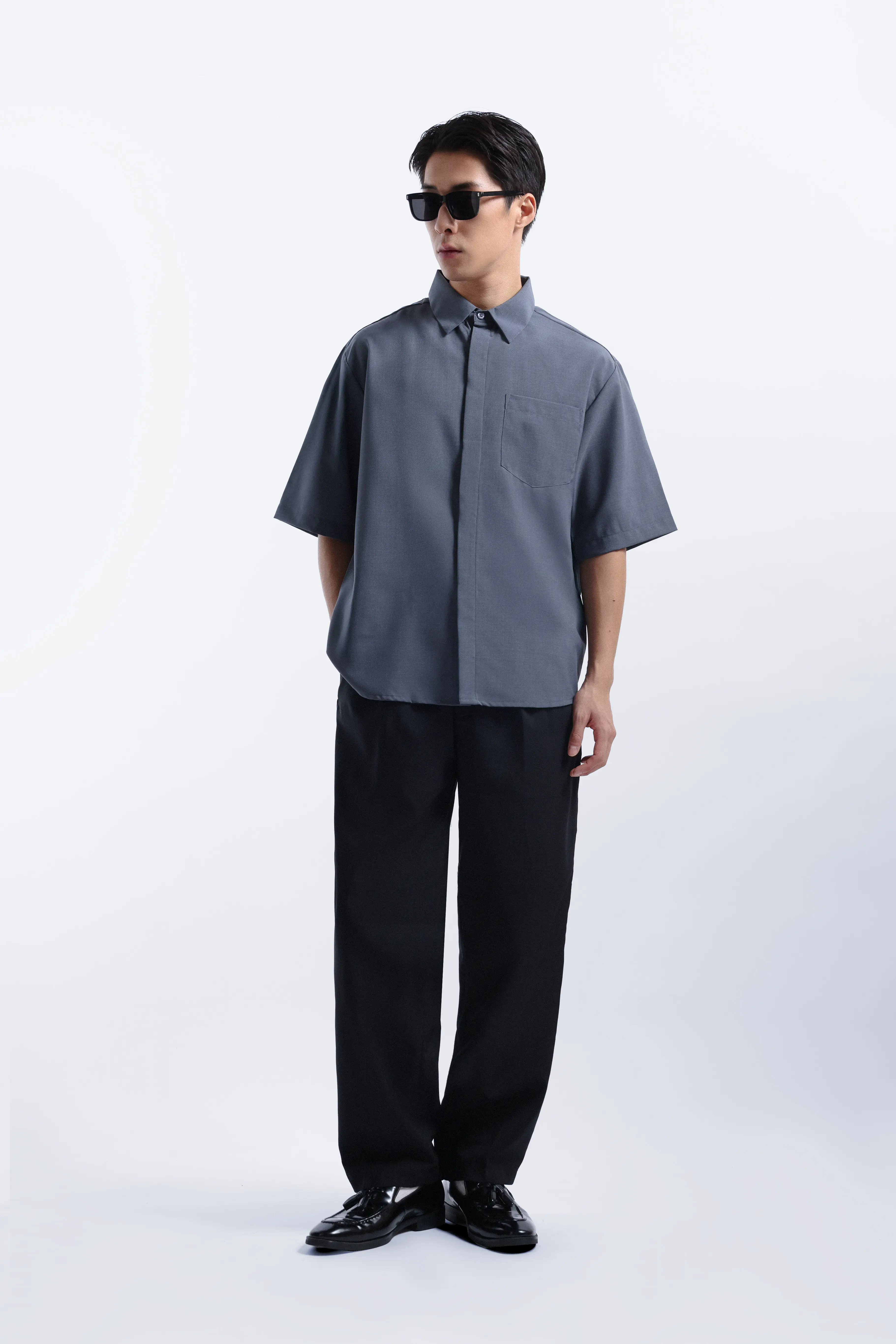 Drafest Oversized Shirt Grey