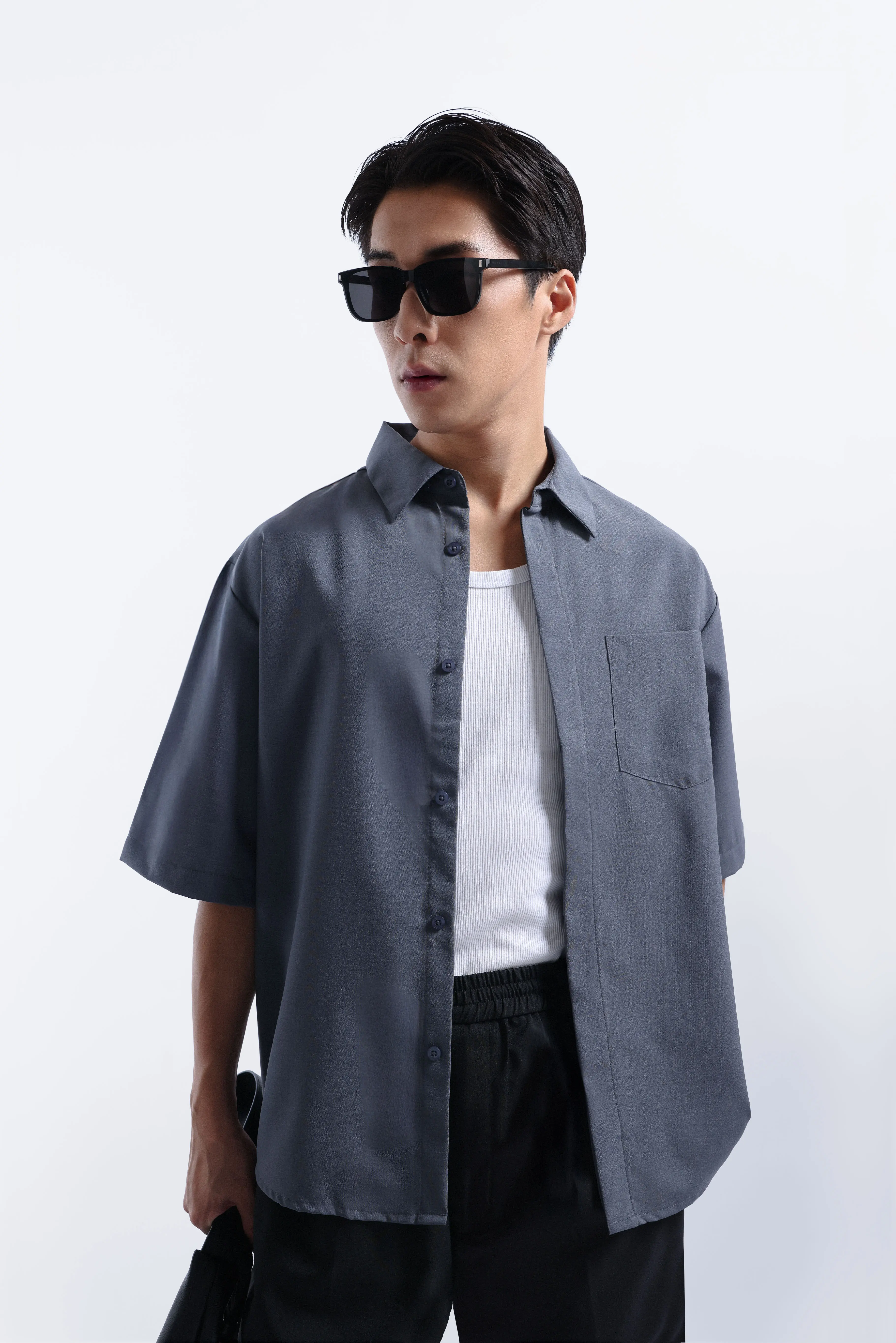 Drafest Oversized Shirt Grey