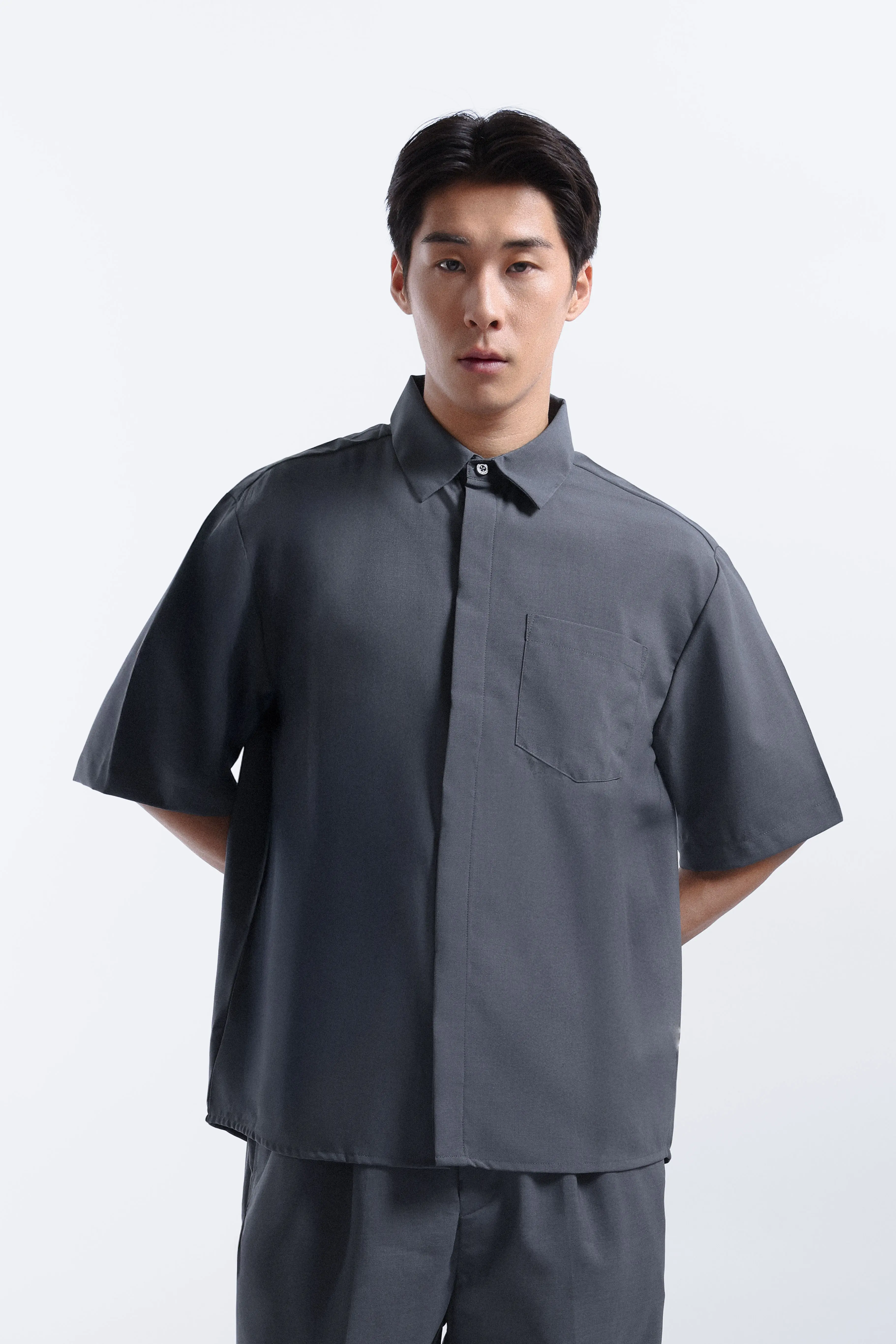 Drafest Oversized Shirt Grey