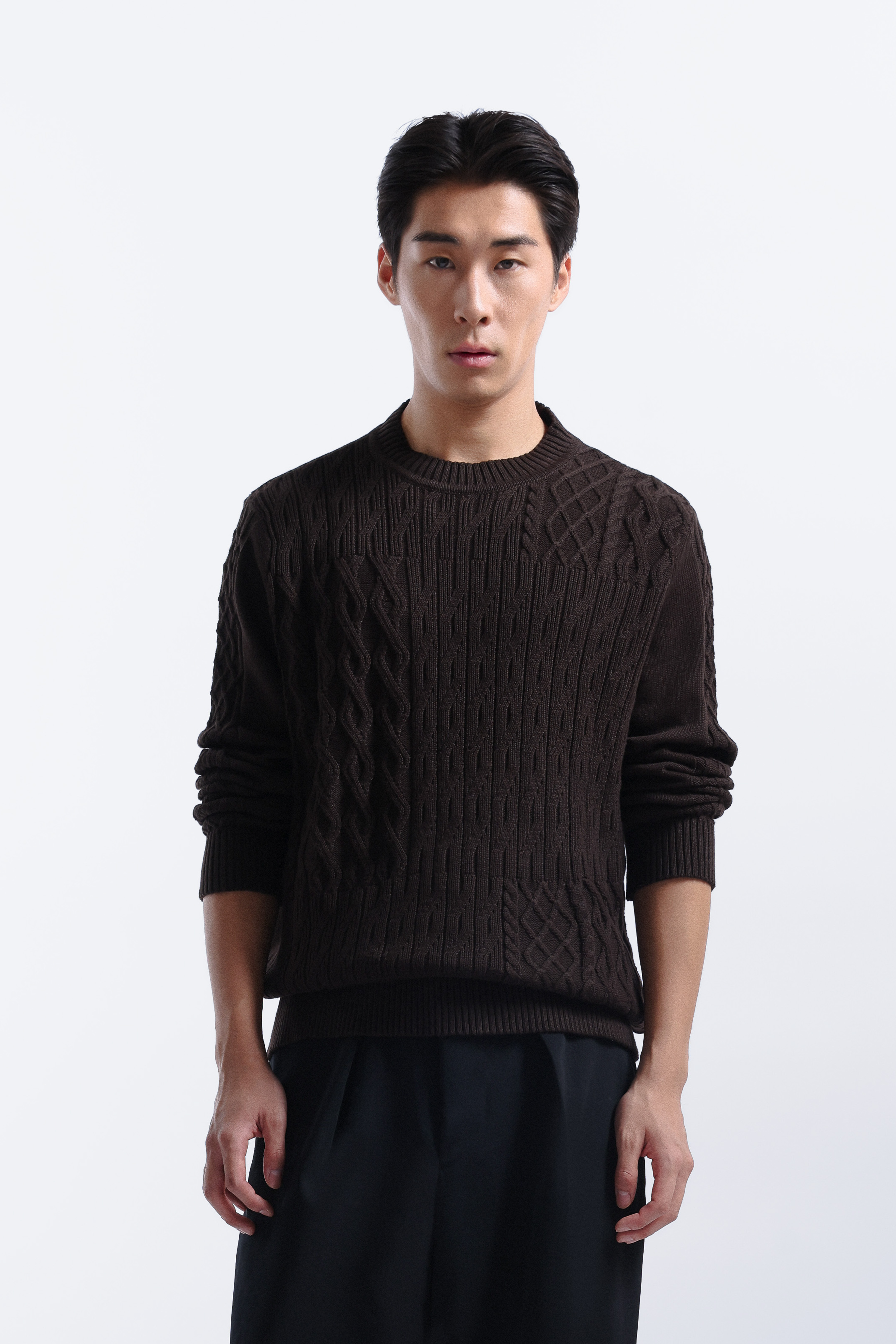 Vermont Knit Sweater Dark Brown