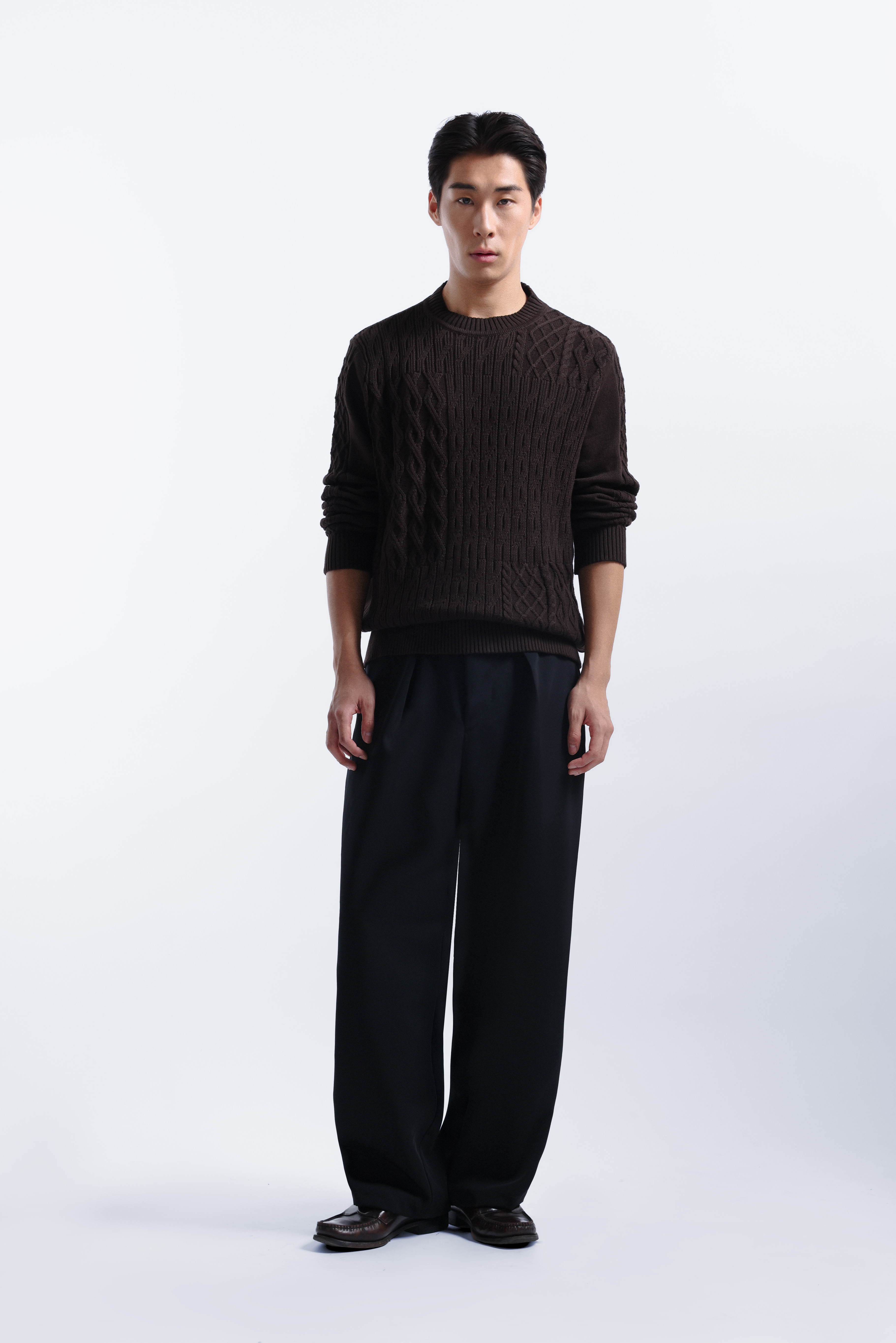 Vermont Knit Sweater Dark Brown