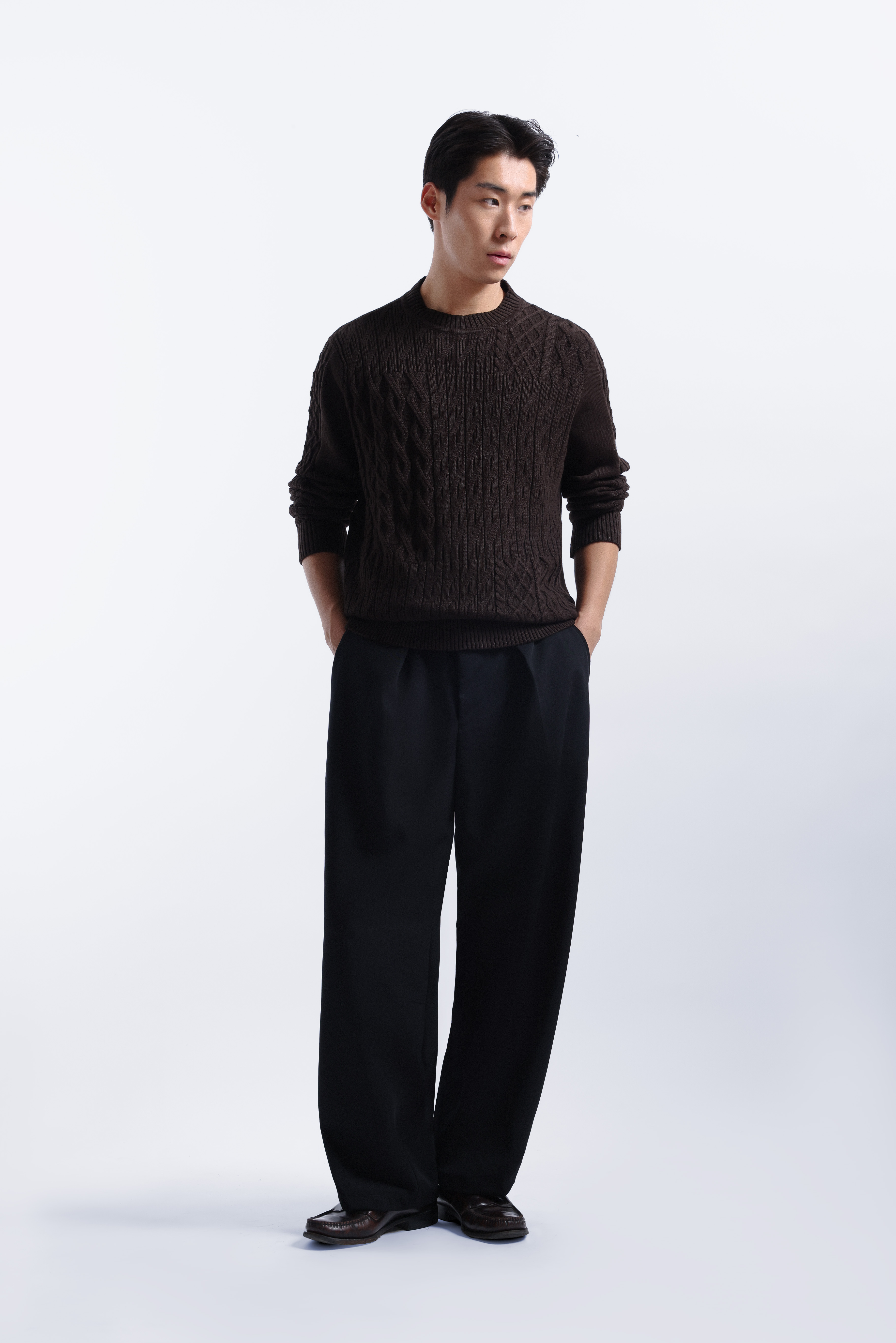 Vermont Knit Sweater Dark Brown