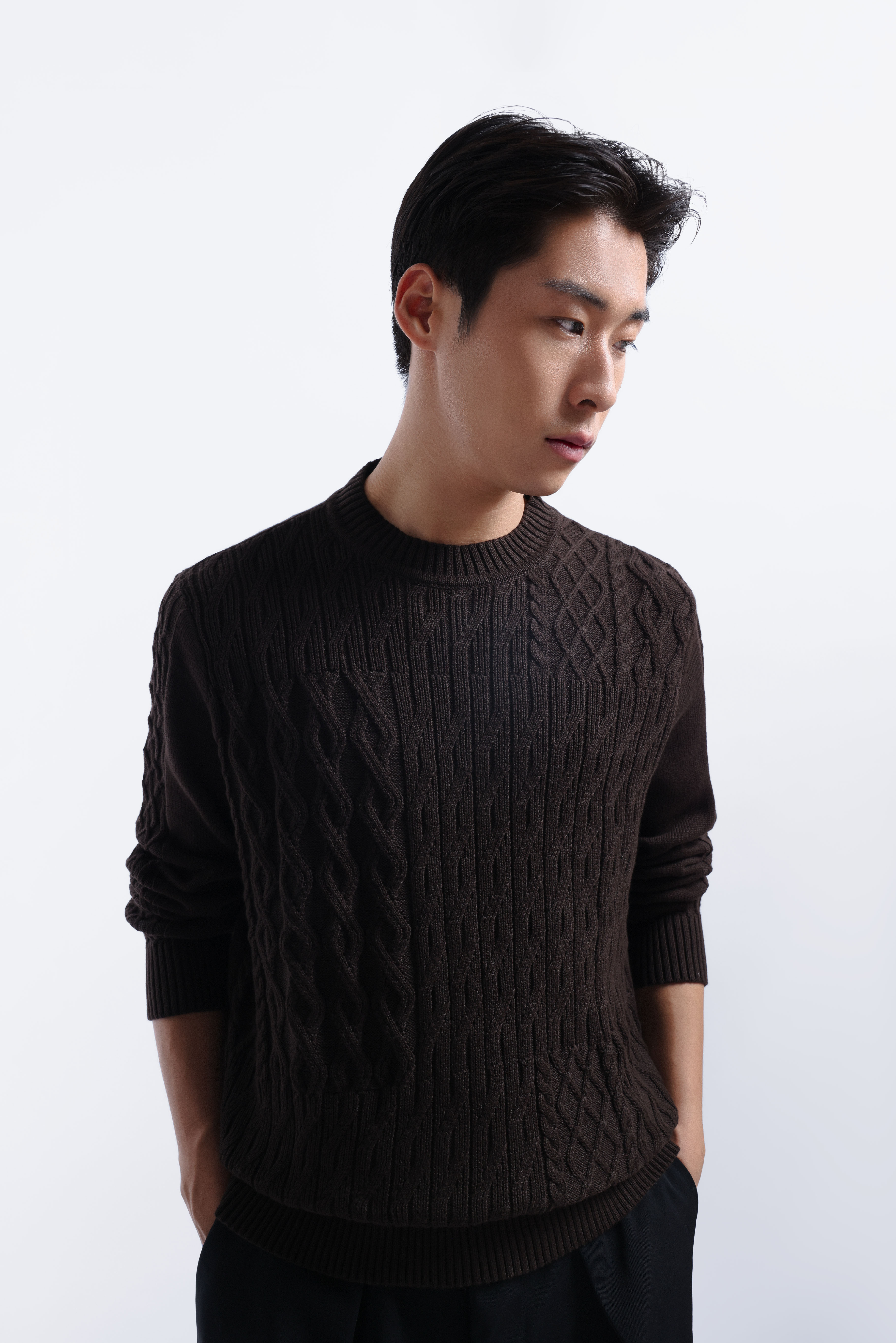 Vermont Knit Sweater Dark Brown