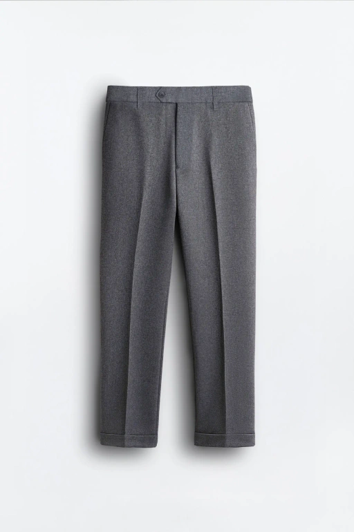 Image of Ankle Smart Peazy Pants Two Tone Grey