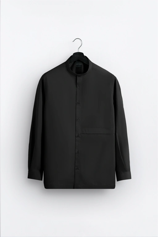 Image of Ammar Single Flange Shirt Black