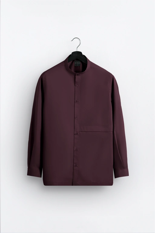 Ammar Single Flange Shirt Maroon