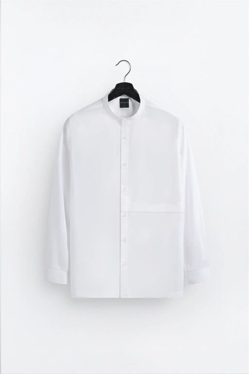 Image of Ammar Single Flange Shirt White