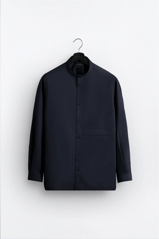 Image of Ammar Single Flange Shirt Dark Blue