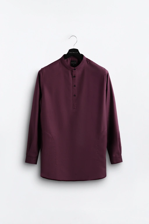 Image of RUMEE KURTA SHIRT MAROON