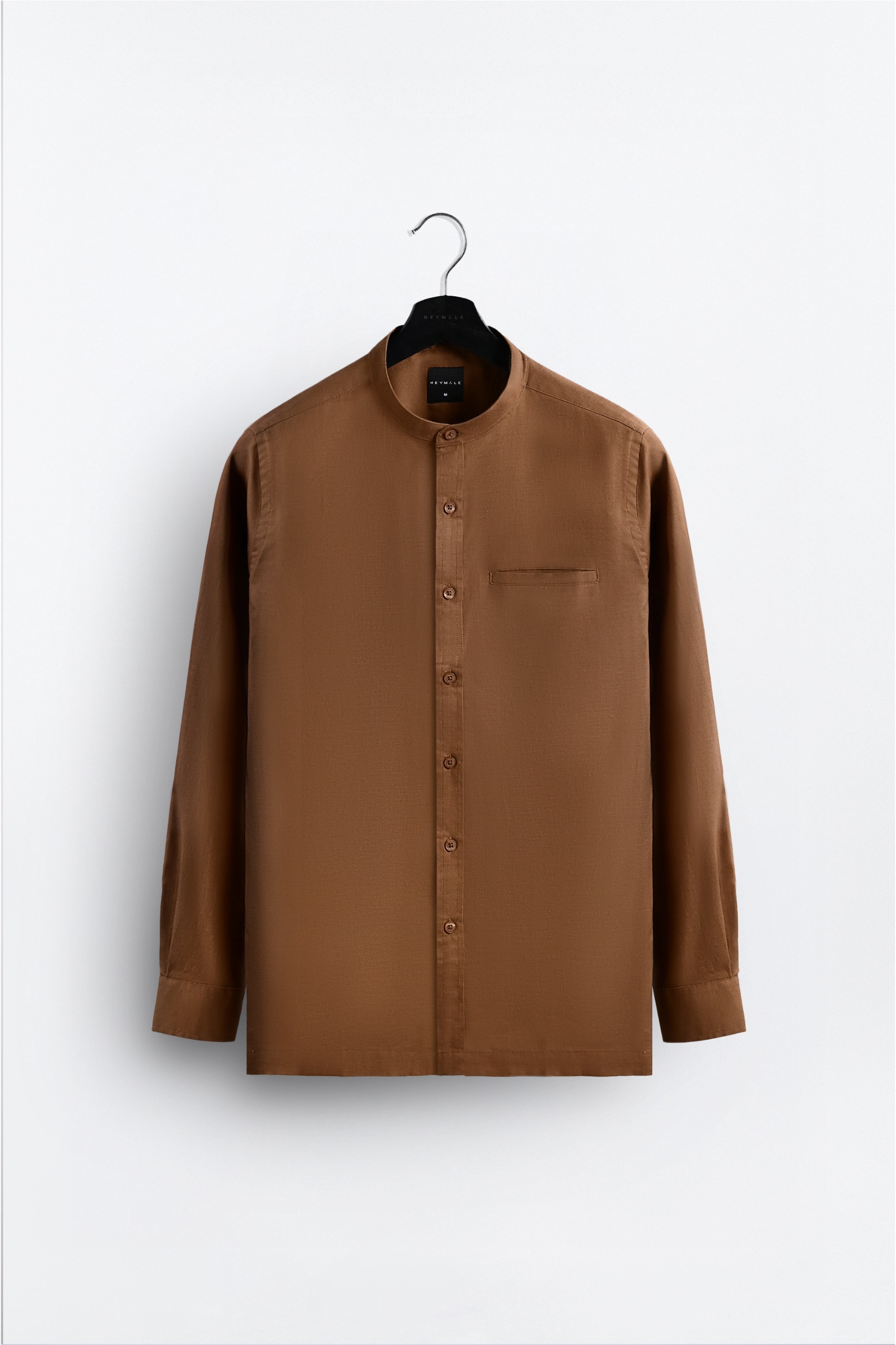 Saba Oxford Long Sleeve Shirt Light Brown