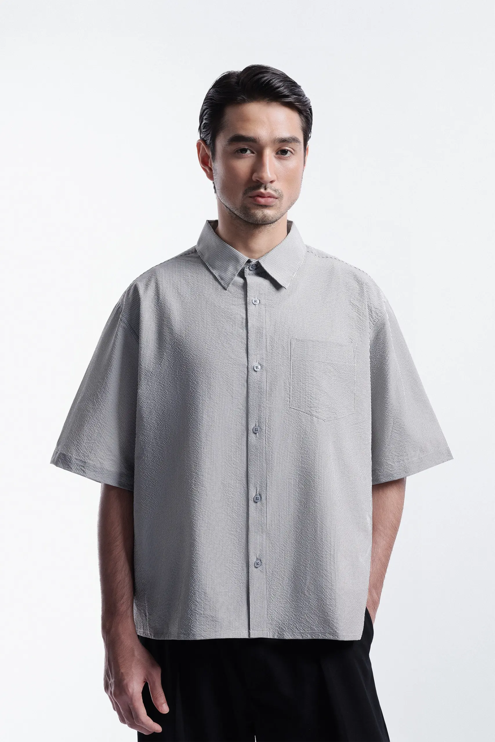 Corven Boxy Shirt Grey