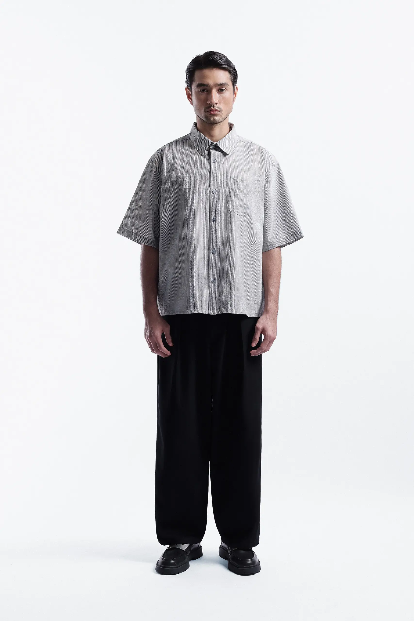Corven Boxy Shirt Grey