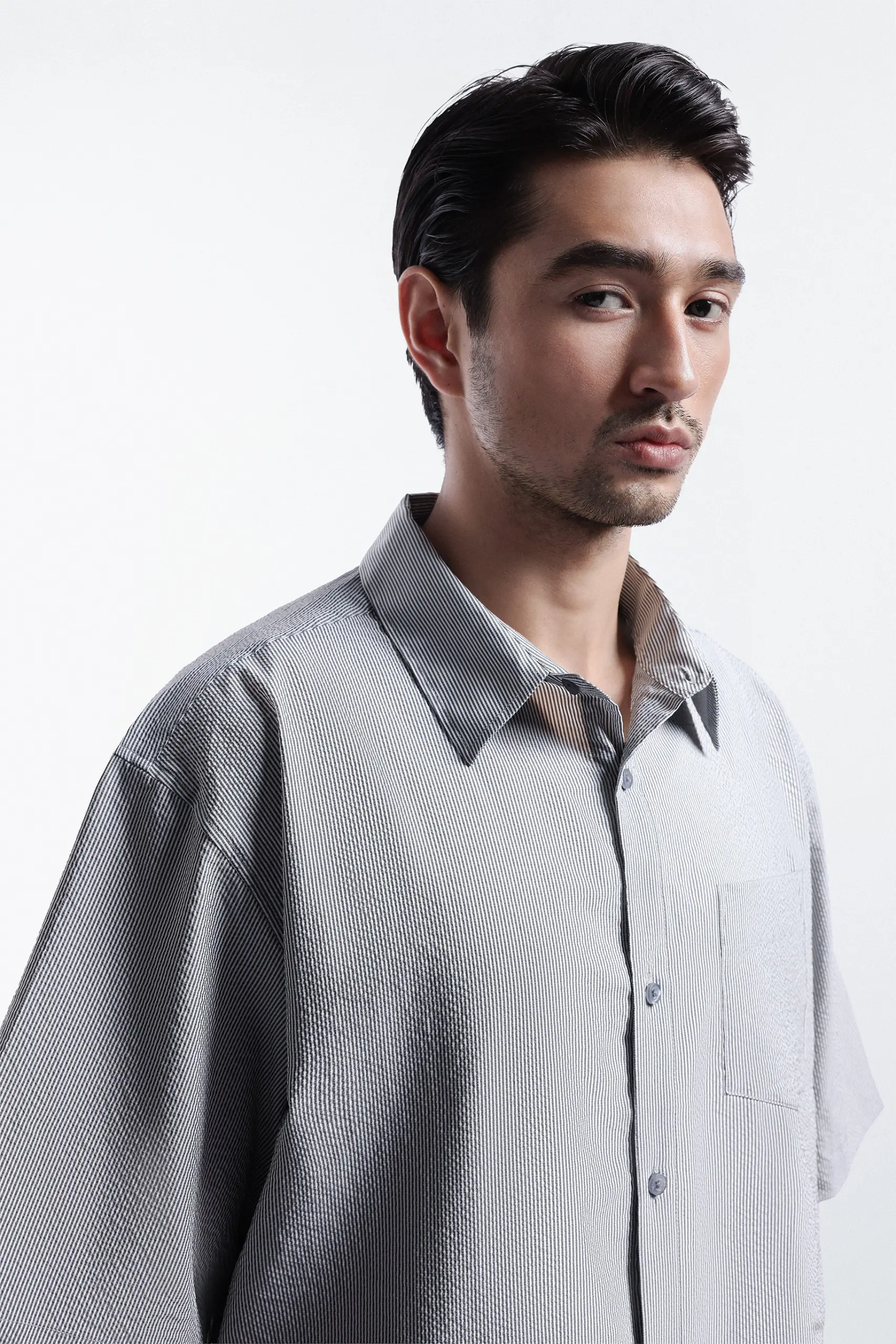 Corven Boxy Shirt Grey