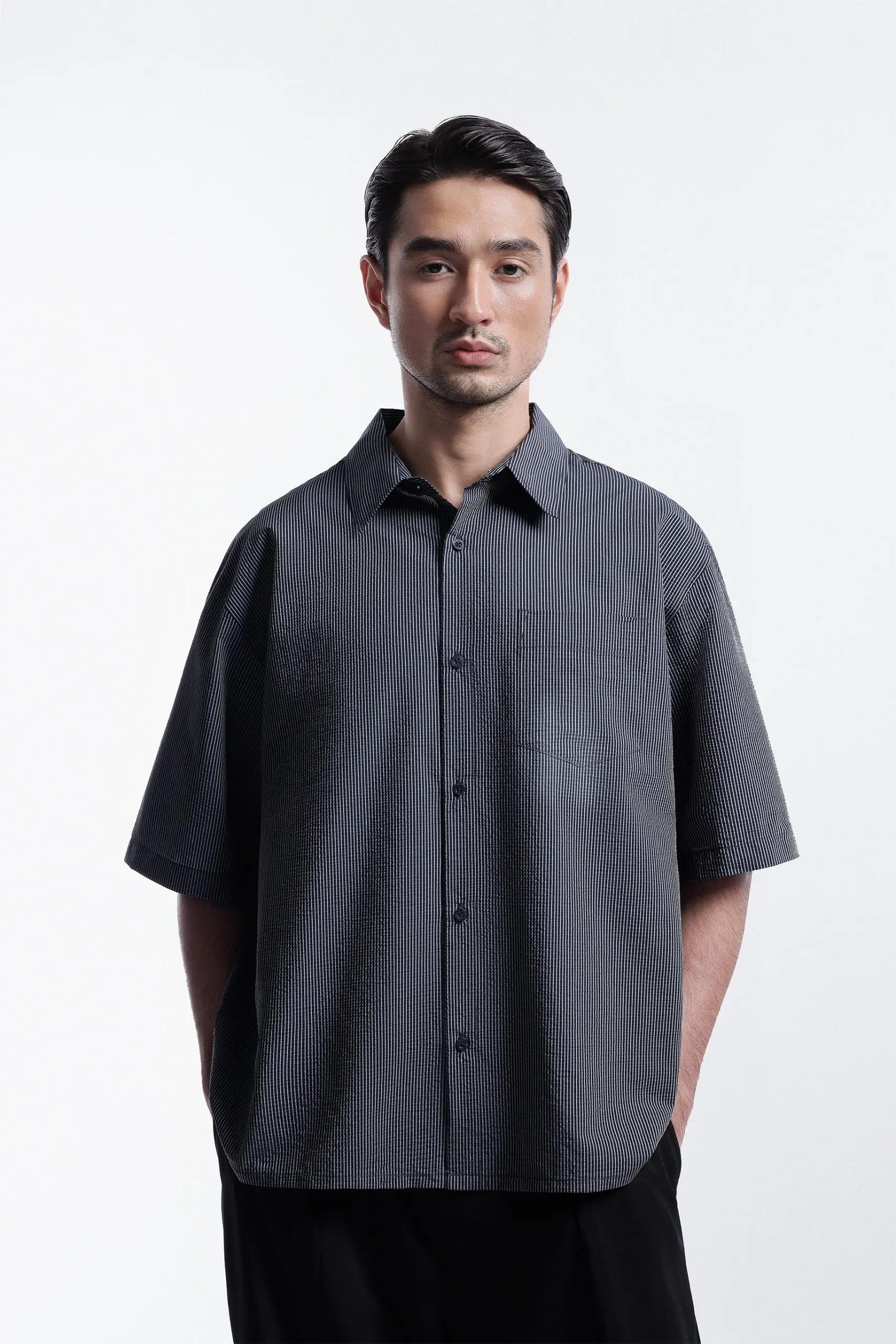 Corven Boxy Shirt Black