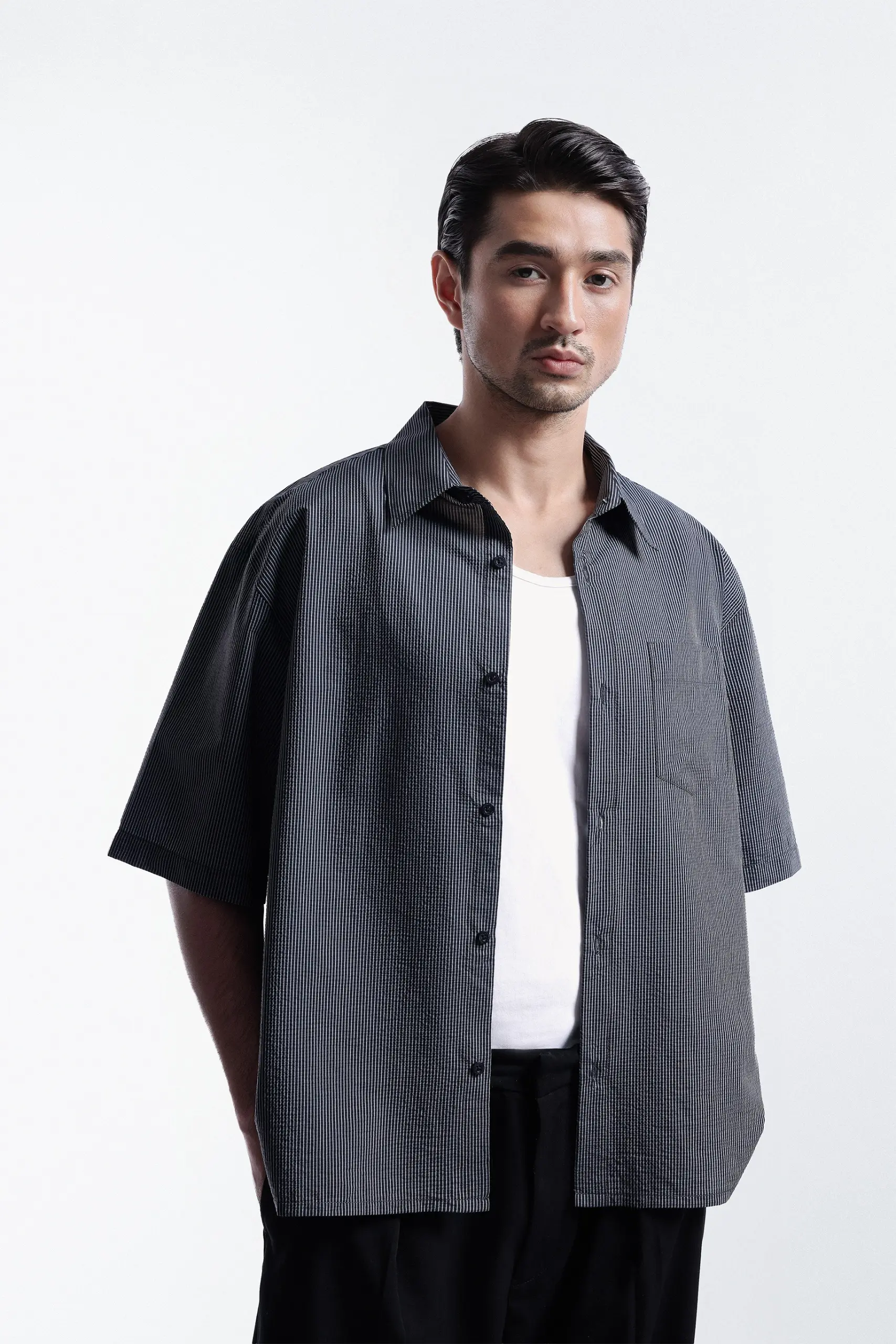Corven Boxy Shirt Black
