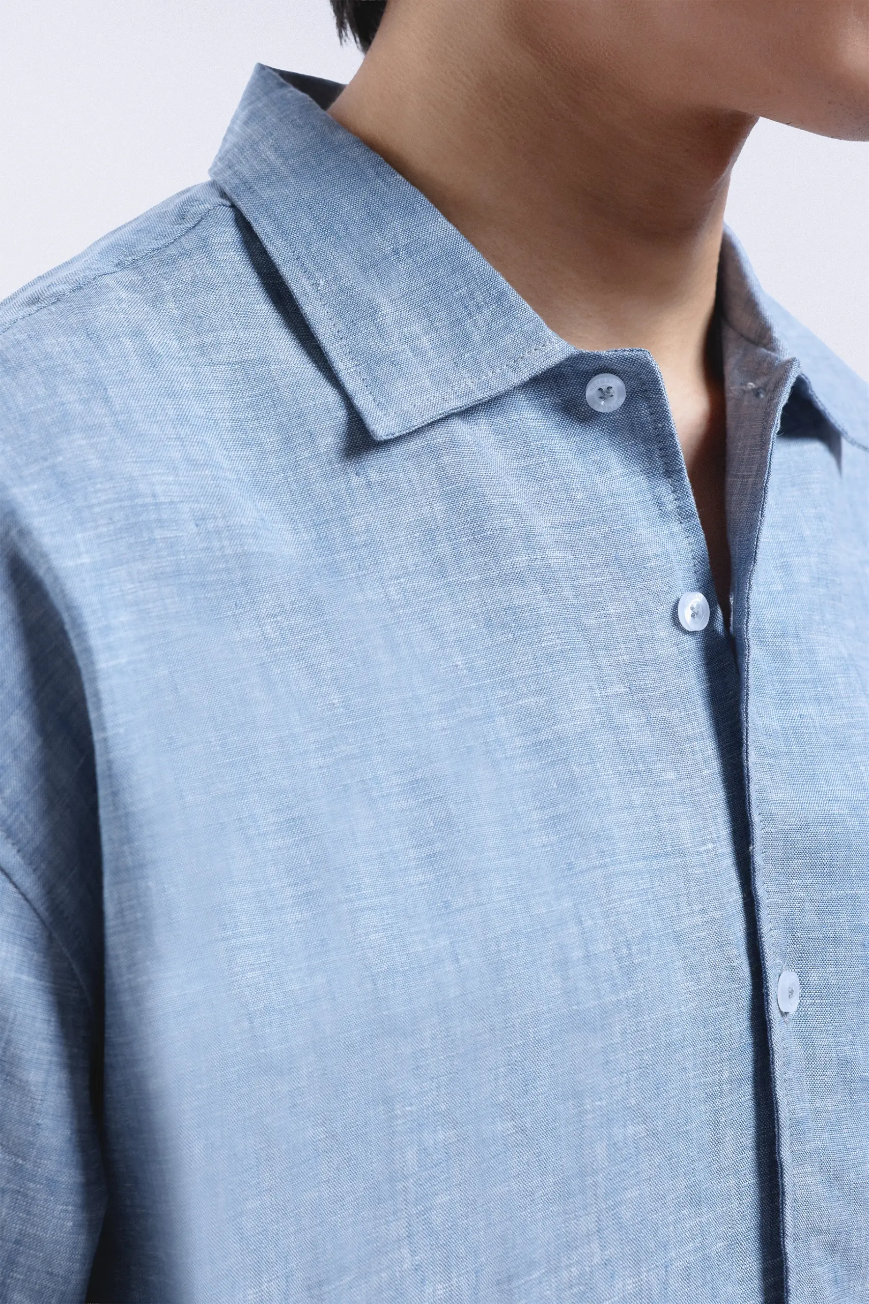 Rivaire Linen Shirt Blue