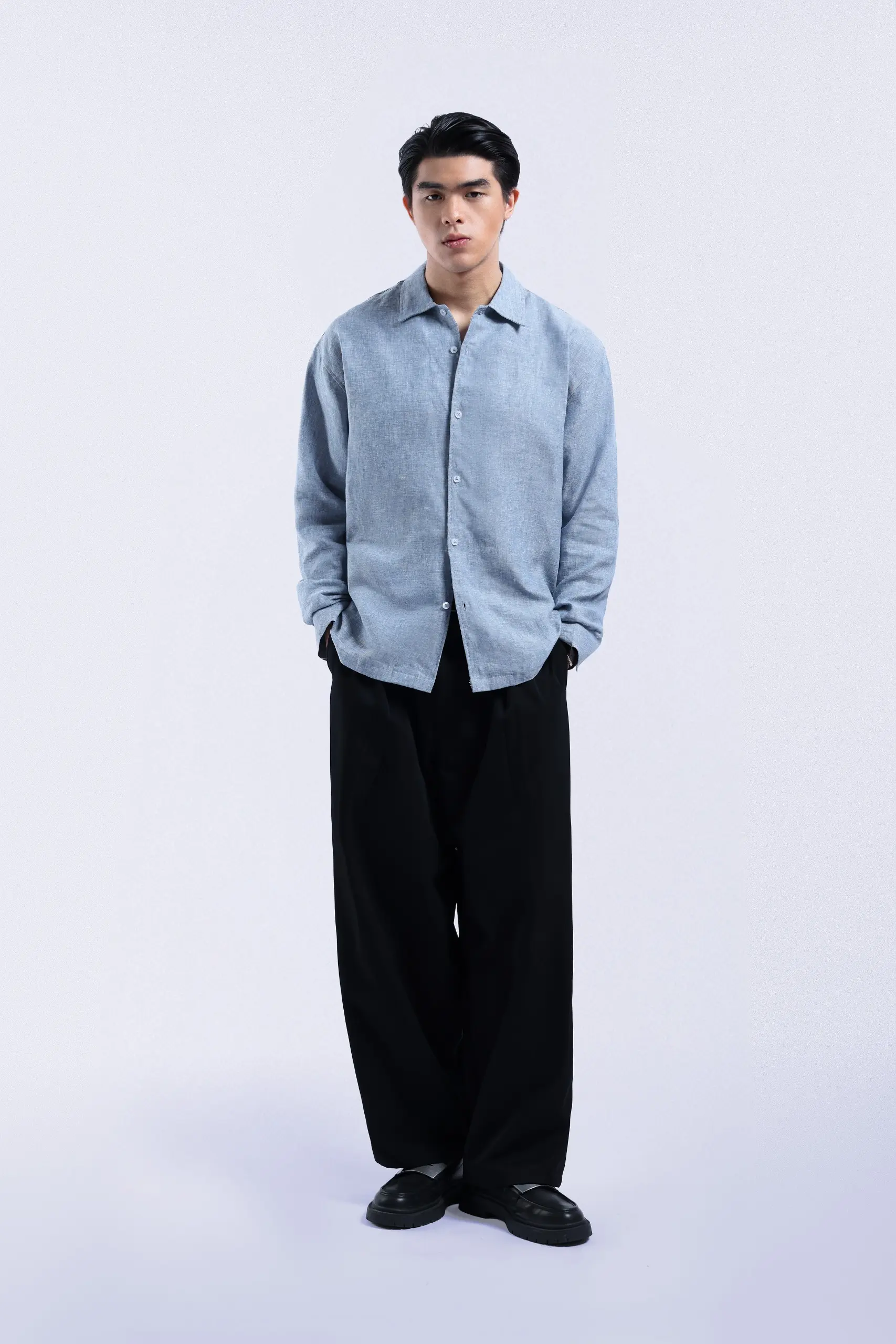 Rivaire Linen Shirt Blue