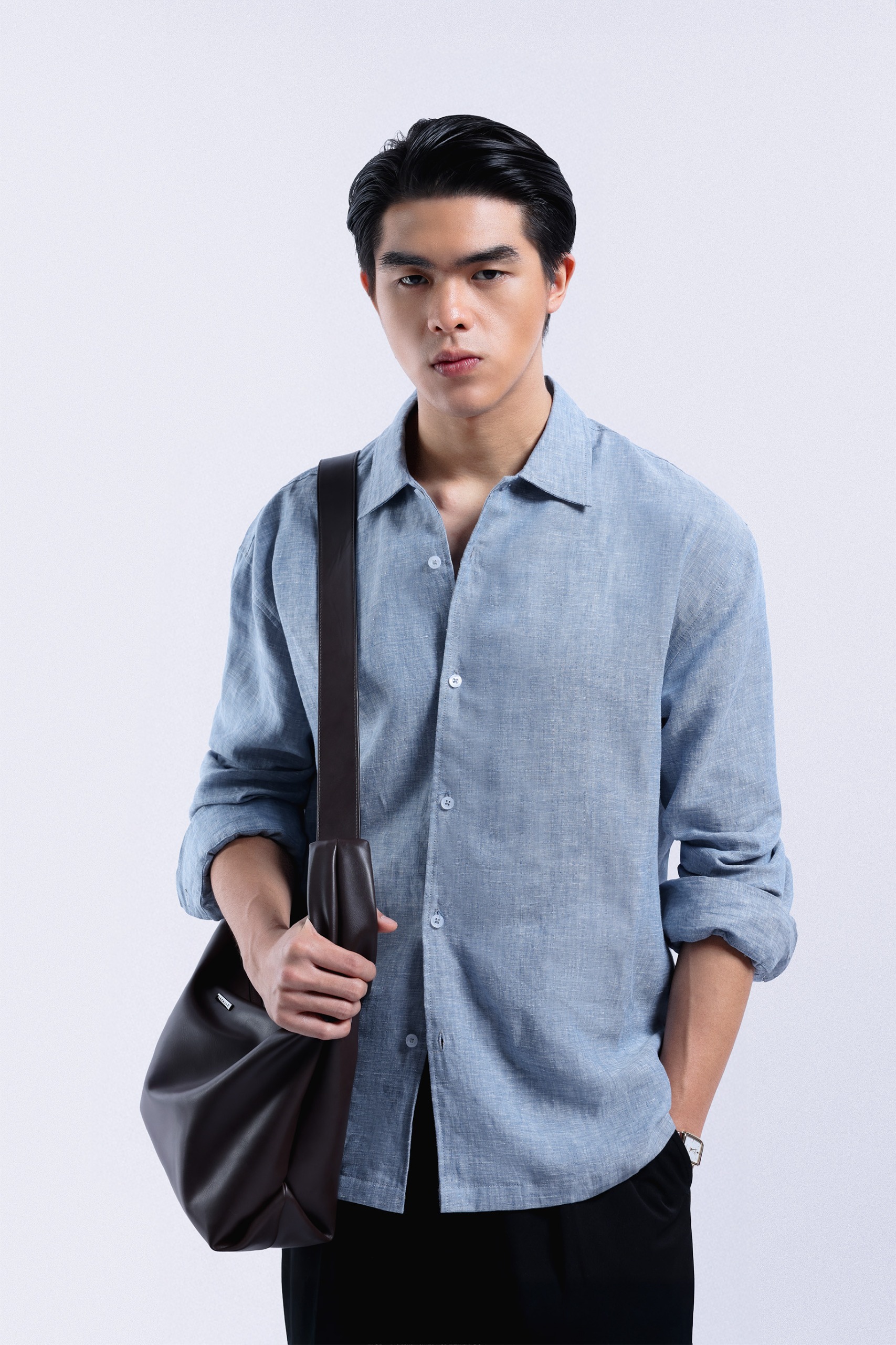 Rivaire Linen Shirt Blue