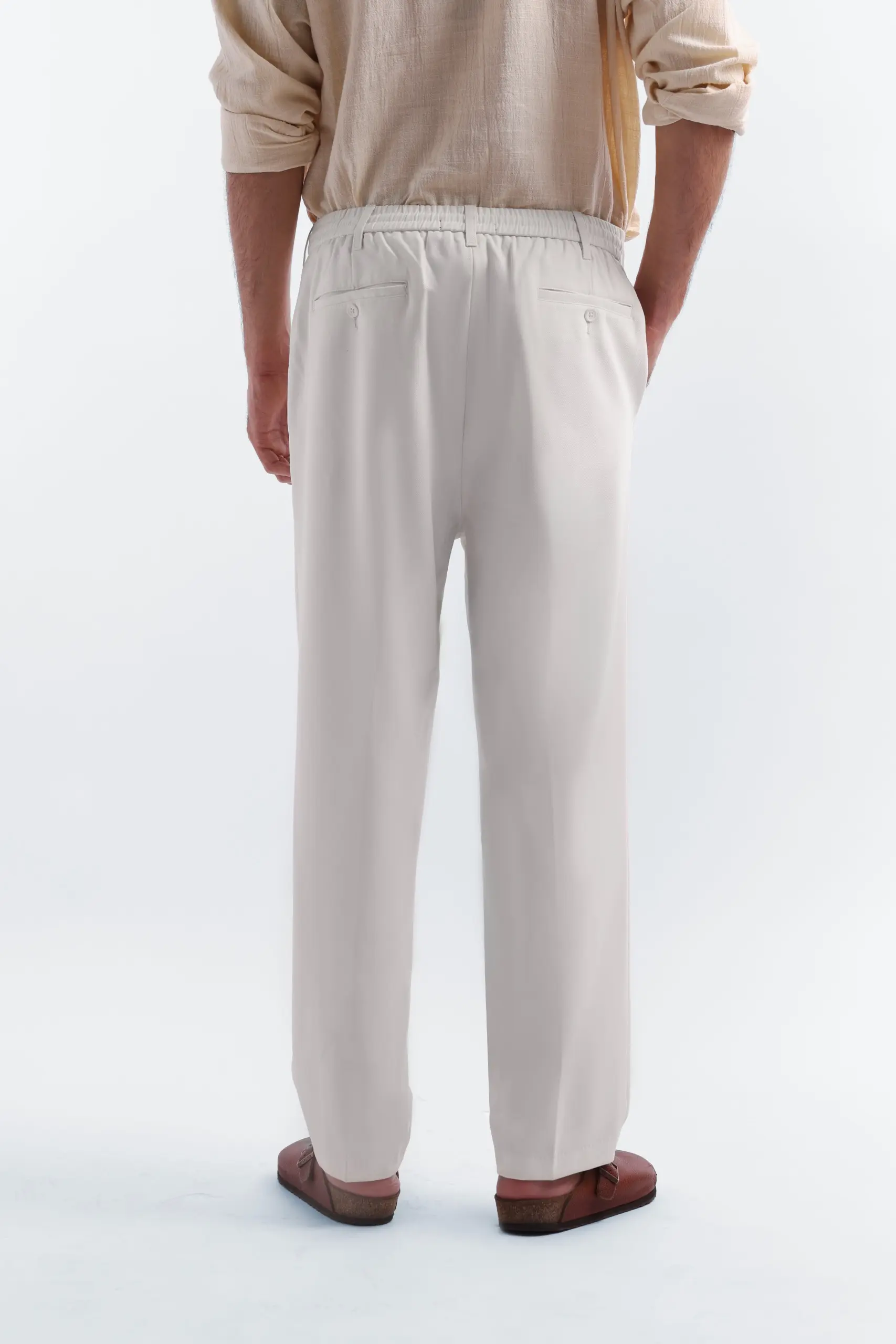 Stylem Relaxed Pants Off White