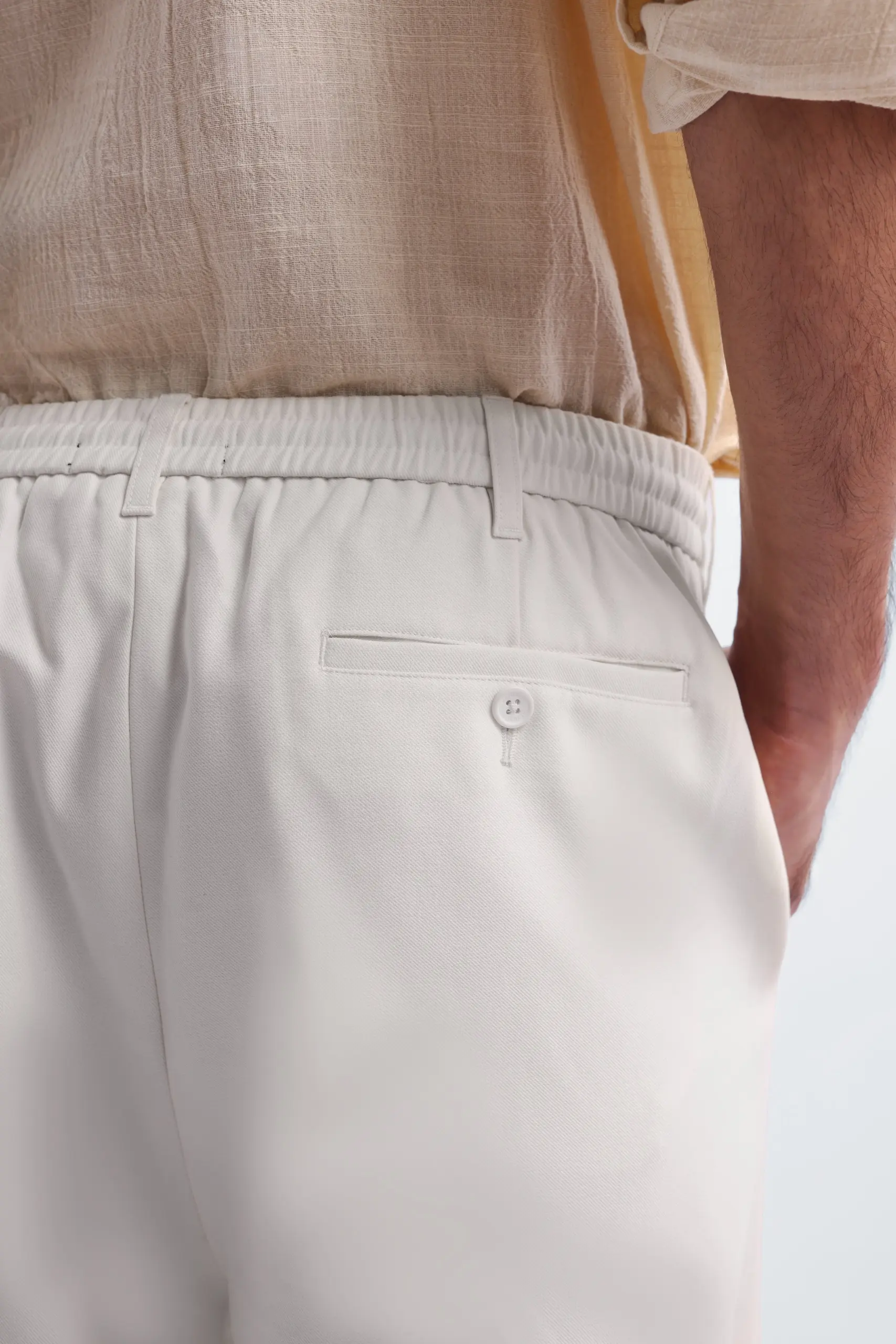Stylem Relaxed Pants Off White