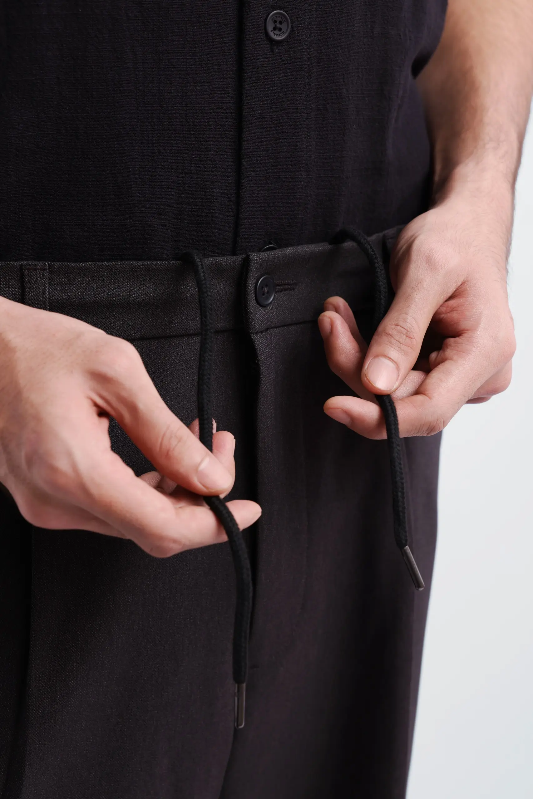 Stylem Relaxed Pants Dark Grey