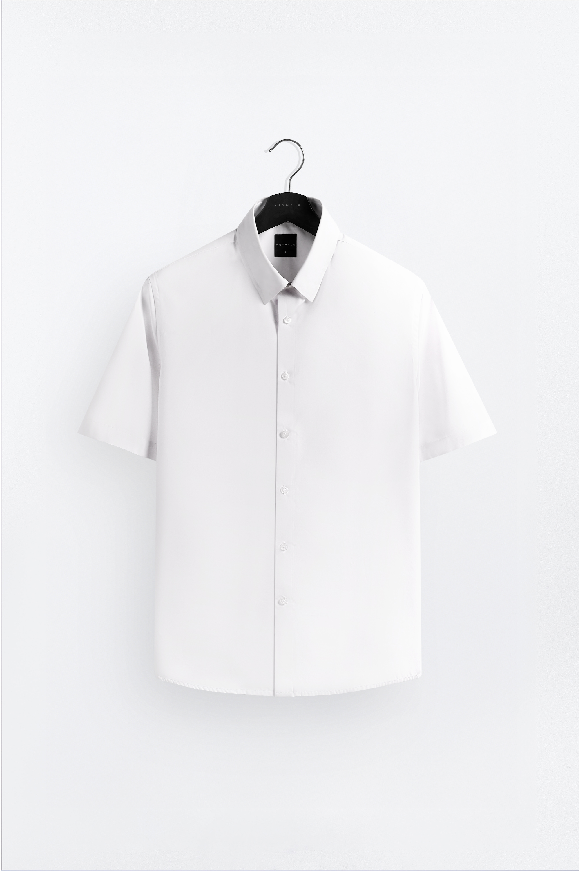 Elgant Short Sleeve Shirt Clean Look White
