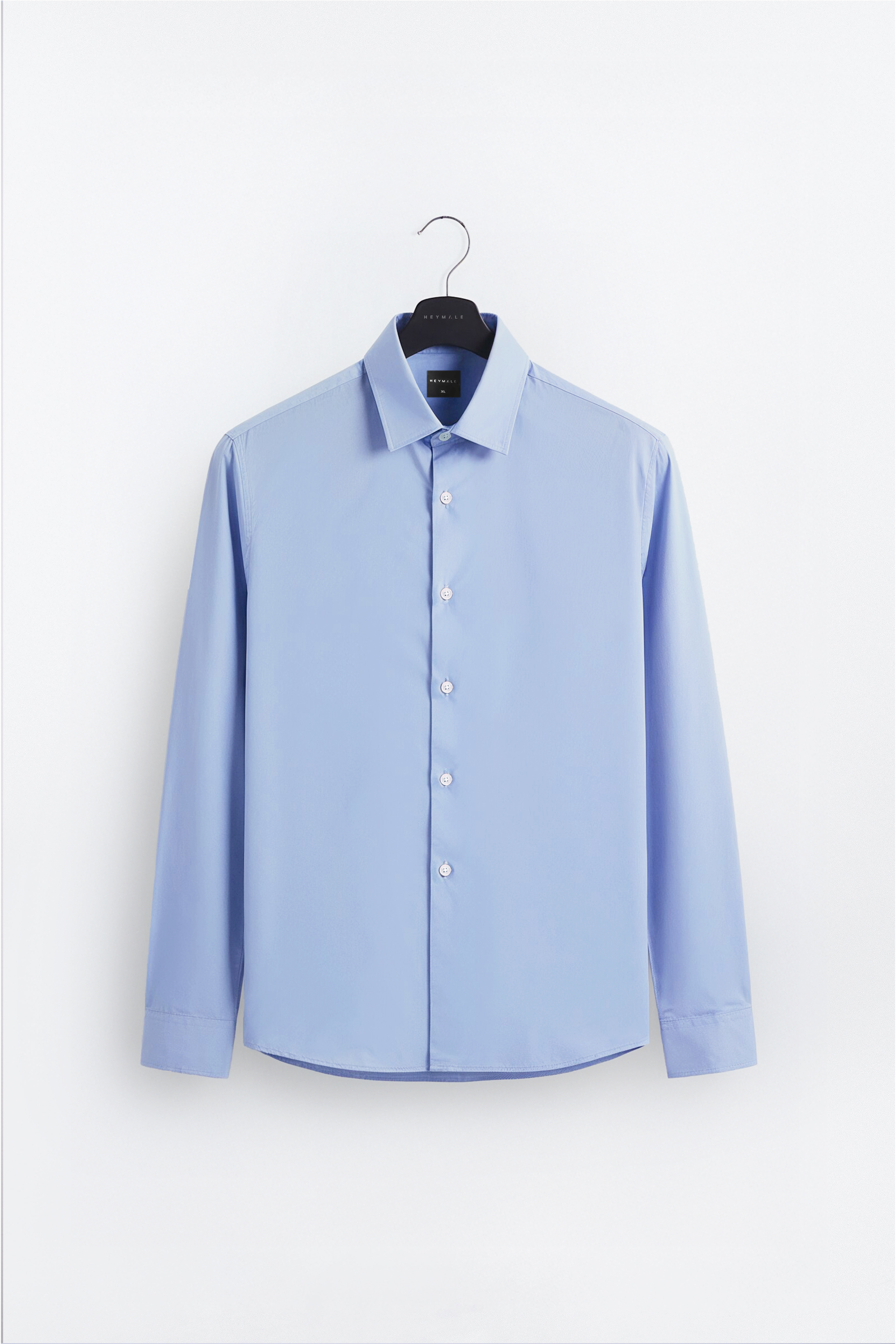 Elgant Basic Shirt Clean Look Light Blue