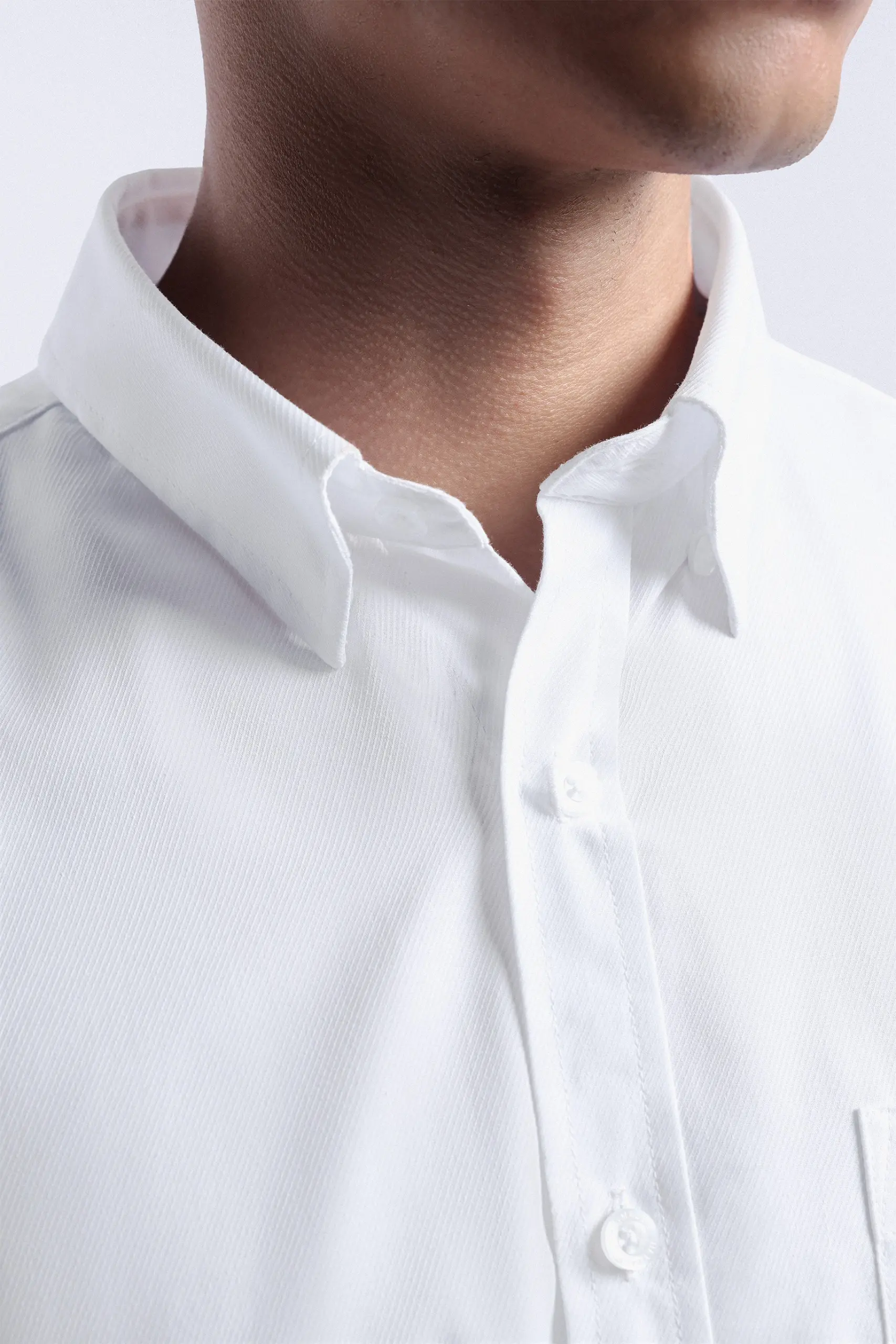 Absolute Slim Shirt Long Sleeve White