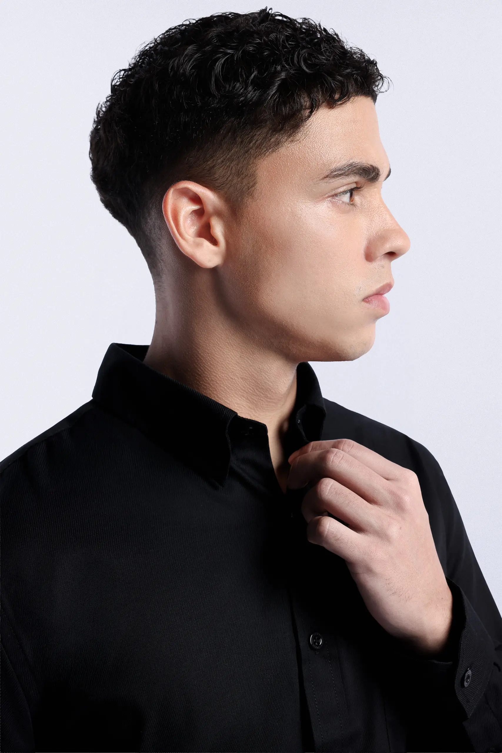 Absolute Slim Shirt Long Sleeve Black