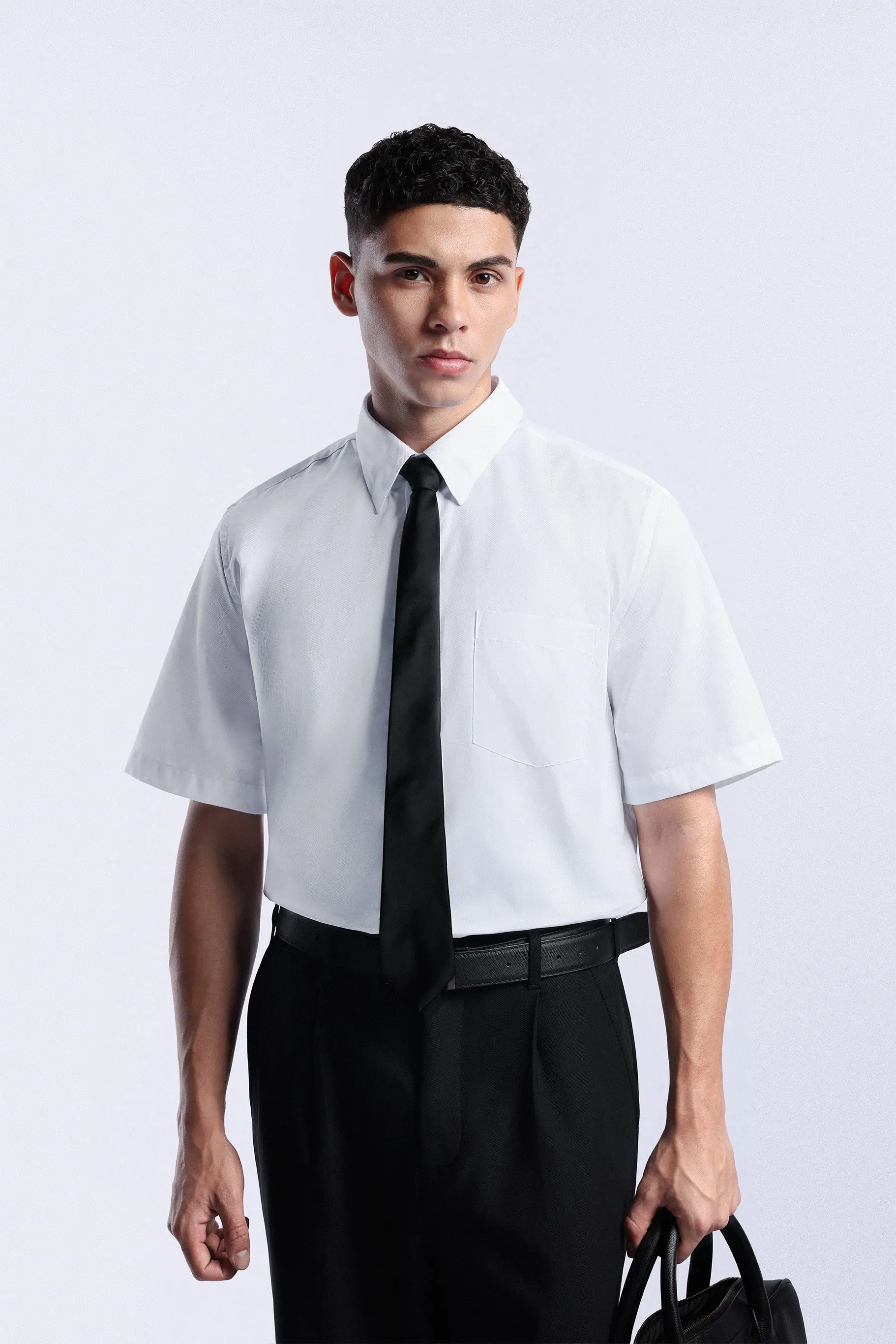 Absolute Slim Shirt Short Sleeve White