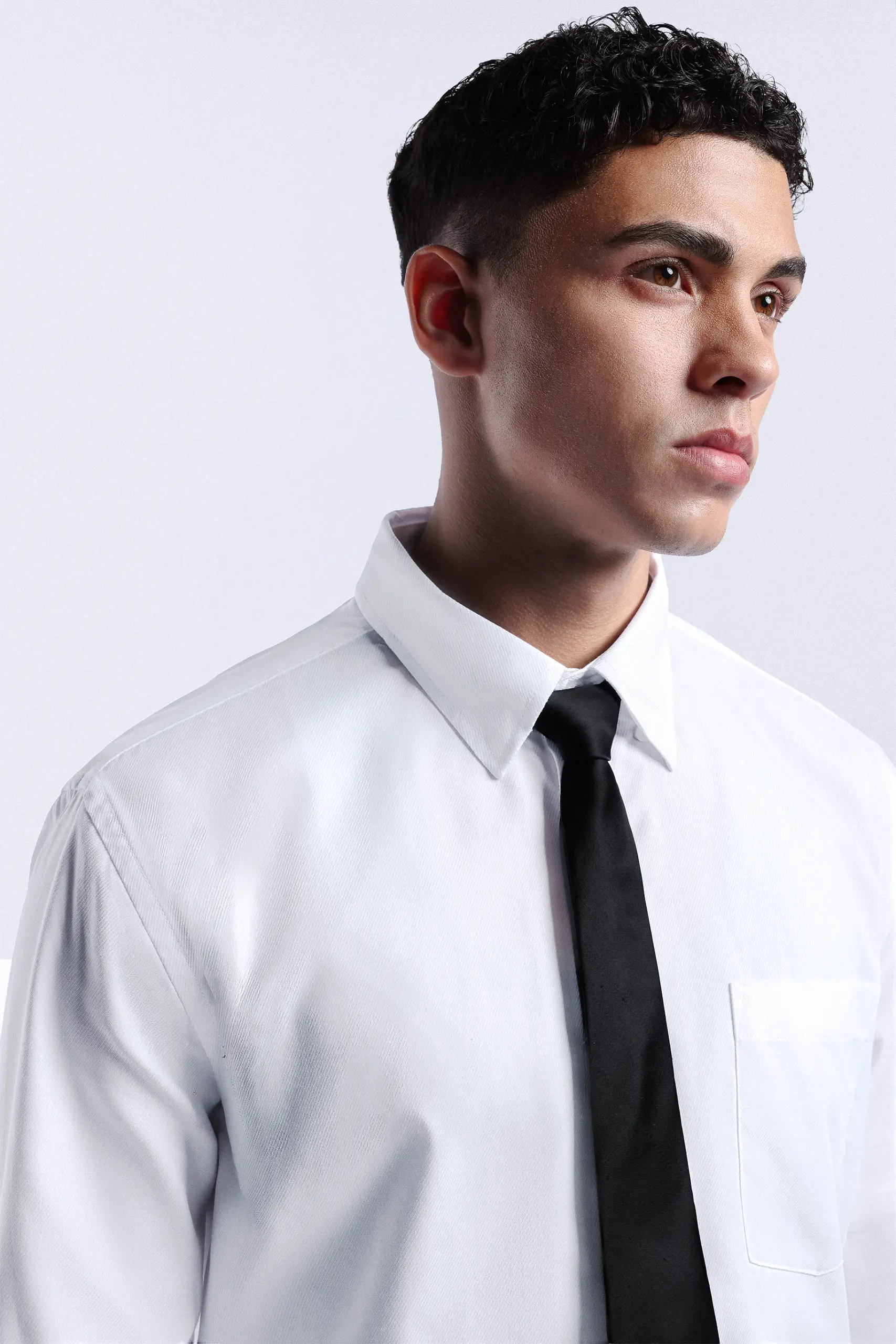 Absolute Slim Shirt Long Sleeve White