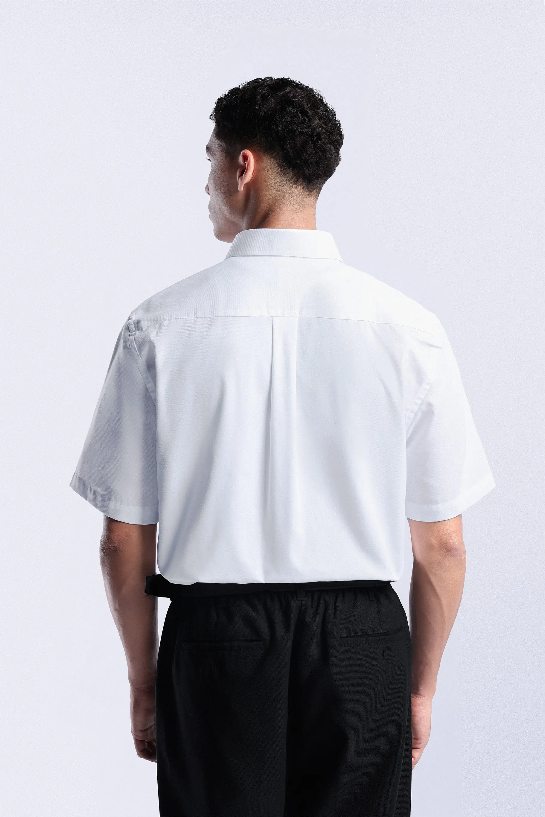 Absolute Slim Shirt Short Sleeve White