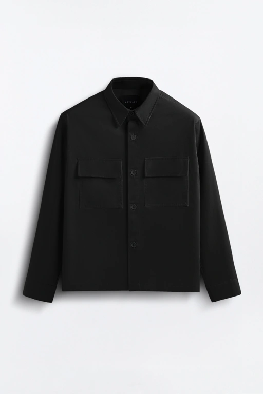 Image of Lanzo Overshirt Black