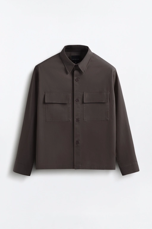 Image of Lanzo Overshirt Taupe