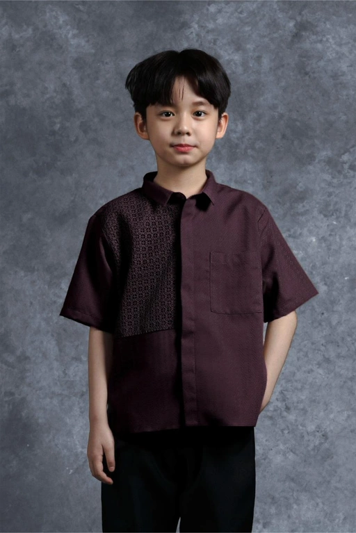 Image of Kemeja Anak Elok Brokat Gandaria